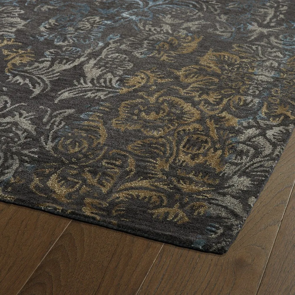 Kaleen Mercery Charcoal Hand Tufted Area Rug