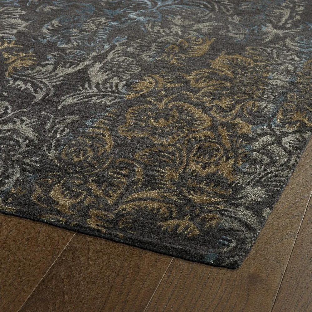 Kaleen Mercery Charcoal Hand Tufted Area Rug