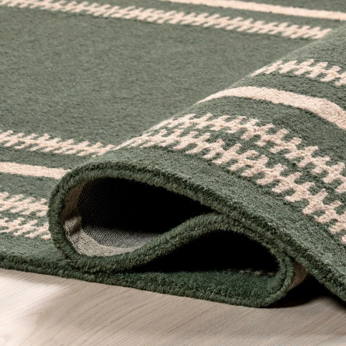 Kari Striped Wool Area Rug