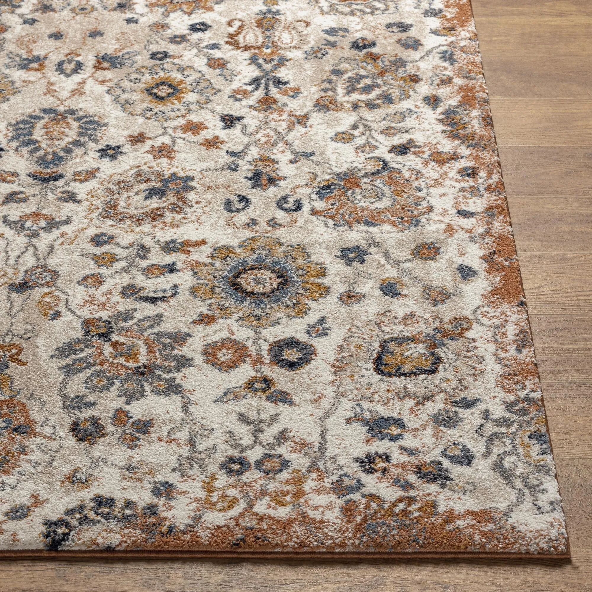 Keira Updated Traditional Medallion Area Rug
