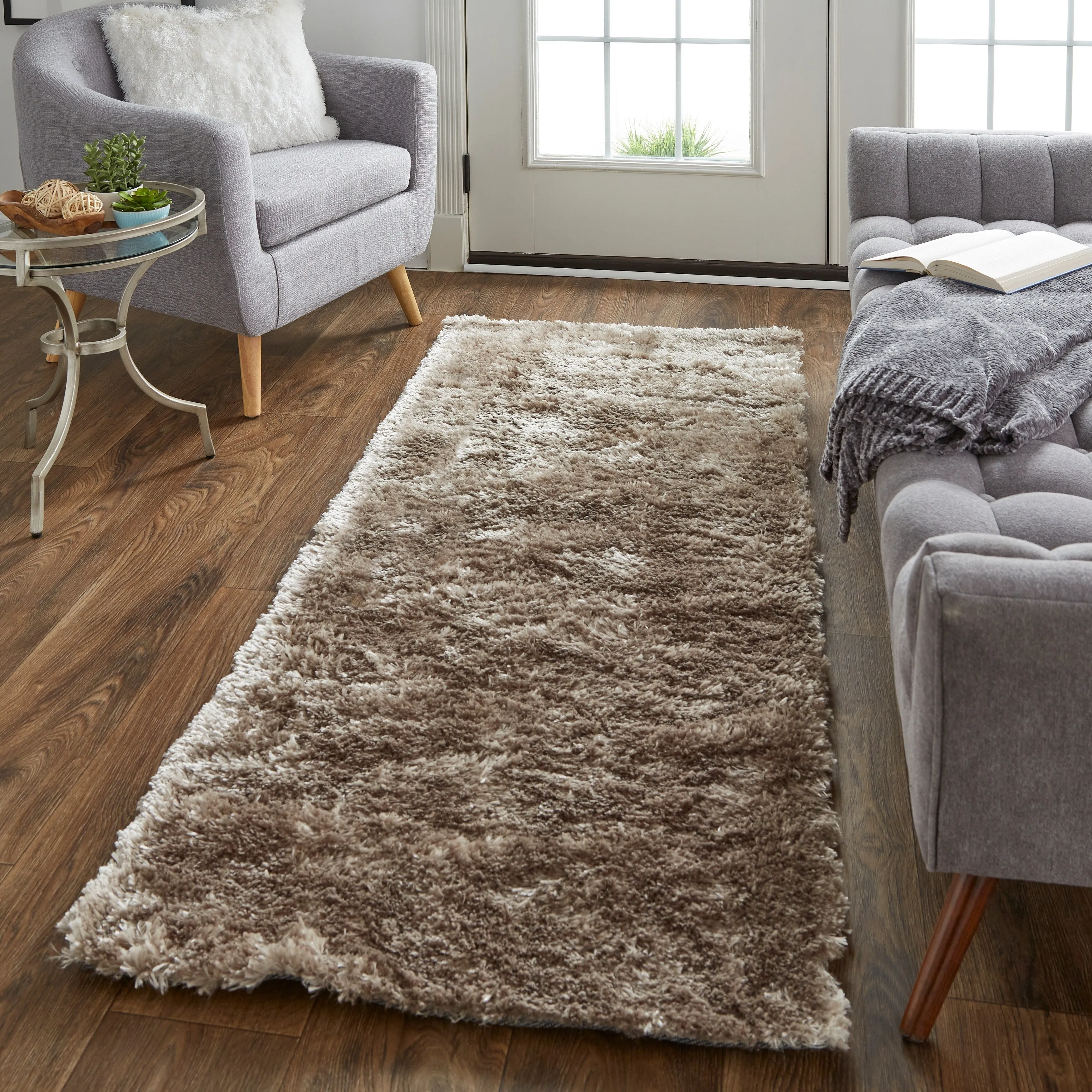 Kelim Lustrous Shimmering Shag Area Rug