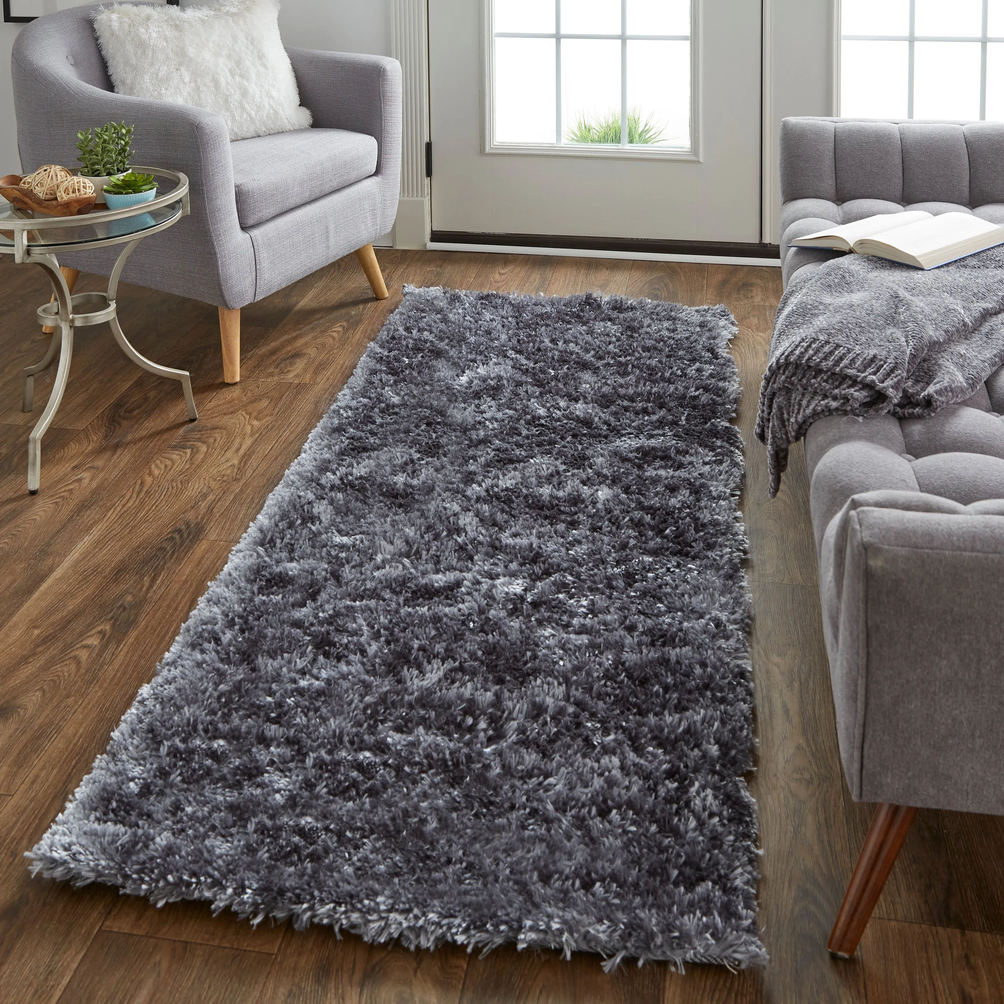 Kelim Lustrous Shimmering Shag Area Rug