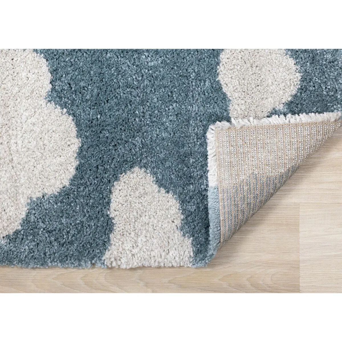 Kids Collection - Blue/Cream Clouds Area Rug