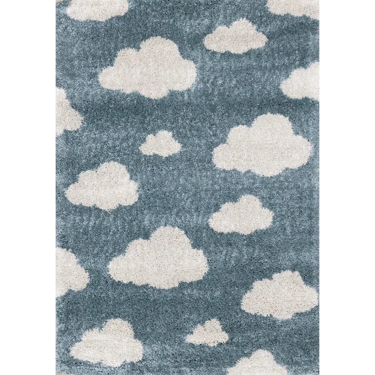 Kids Collection - Blue/Cream Clouds Area Rug