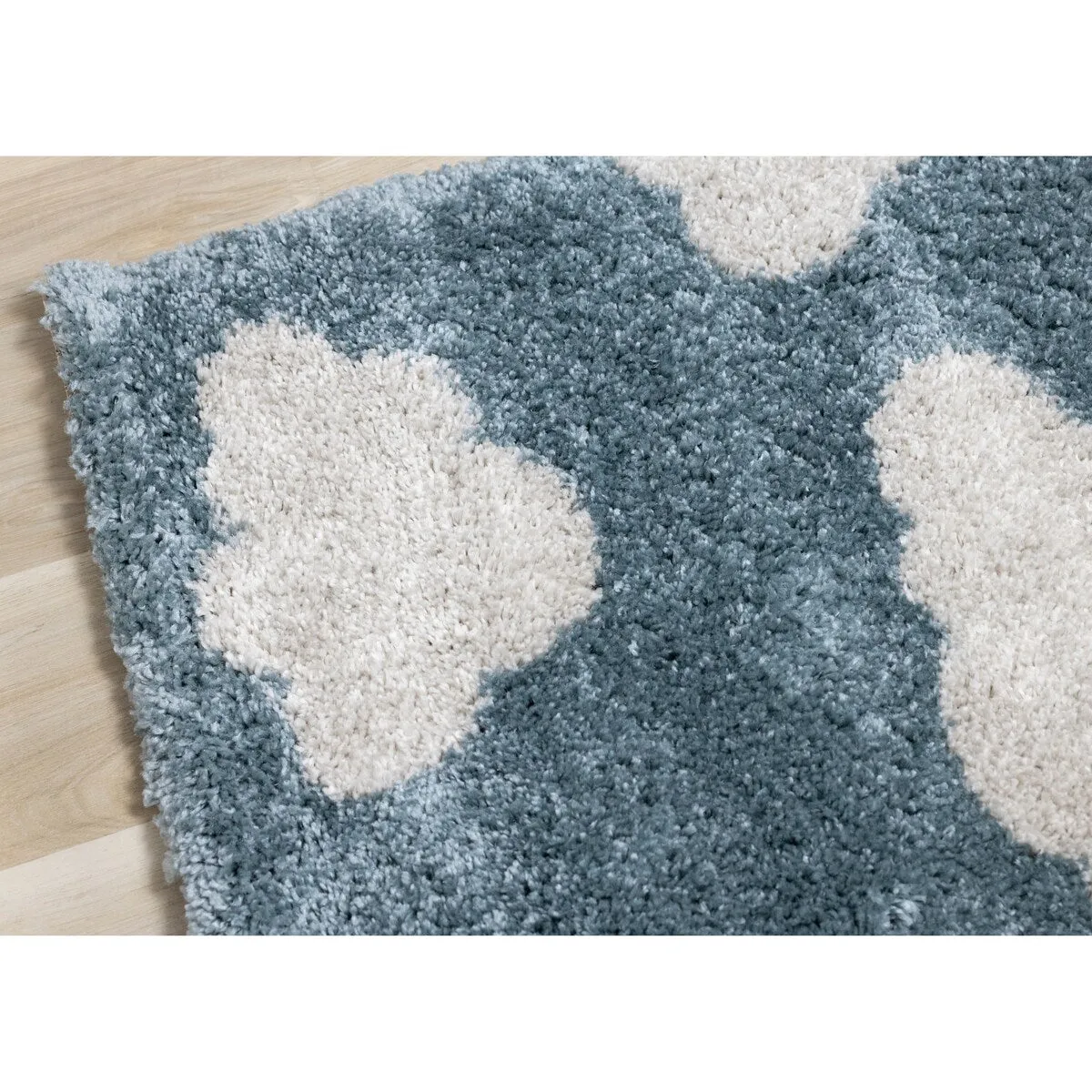 Kids Collection - Blue/Cream Clouds Area Rug