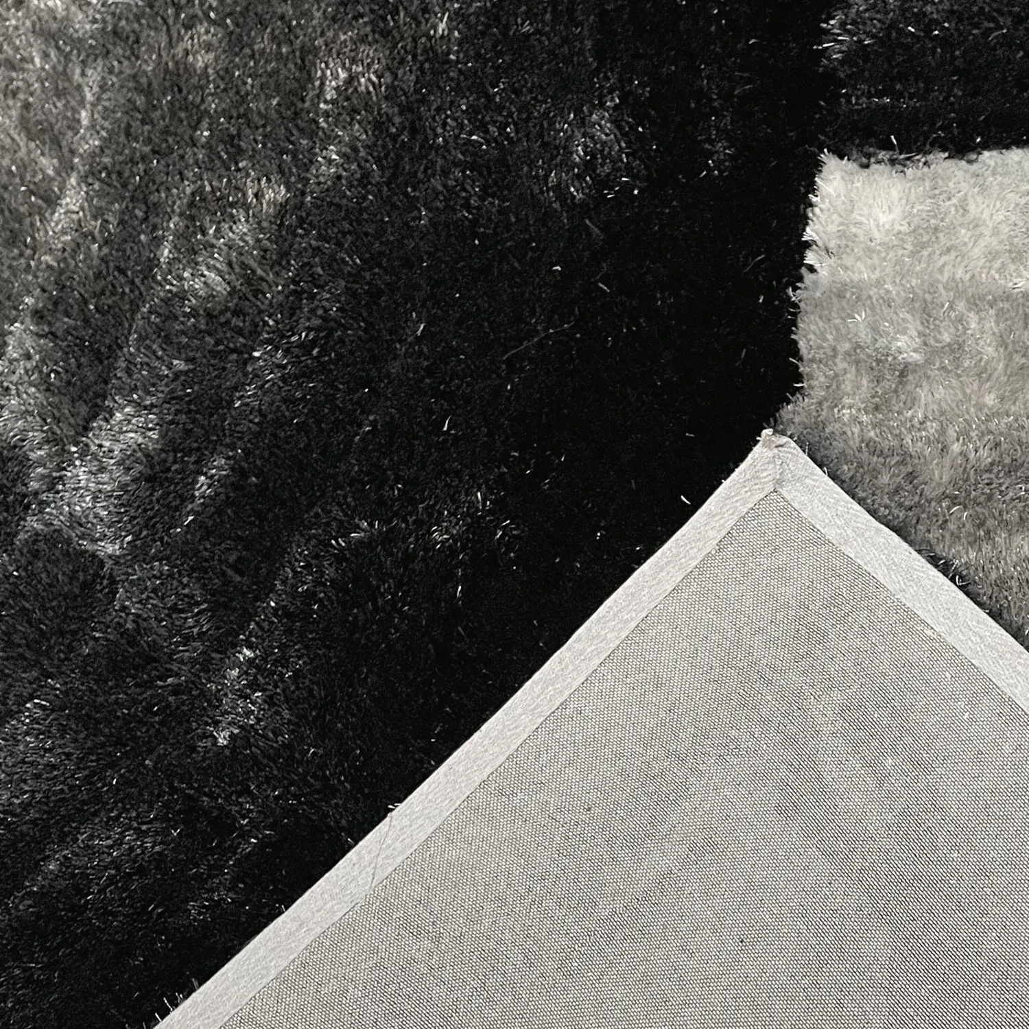 LA Rug Linens 3D Abstract Shag Area Rug Geometric Shaggy Plush Carpet