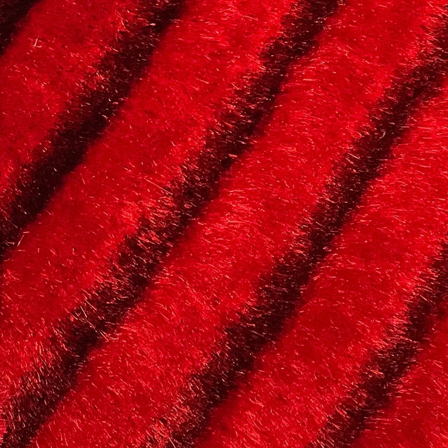 LA Rug Linens 3D Abstract Shag Area Rug Geometric Shaggy Plush Carpet