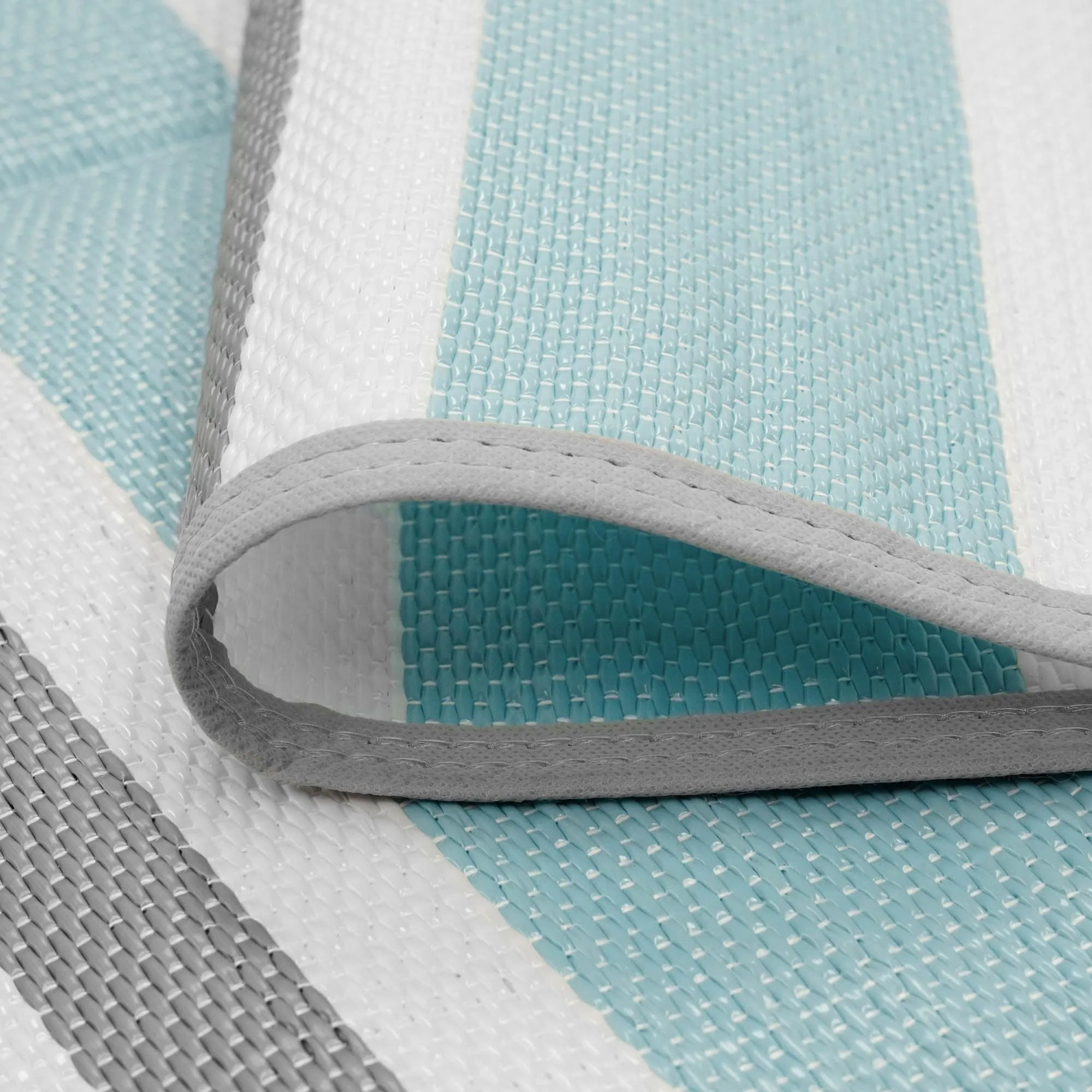 Lalune Beach Stripe Indoor Outdoor Area Rug