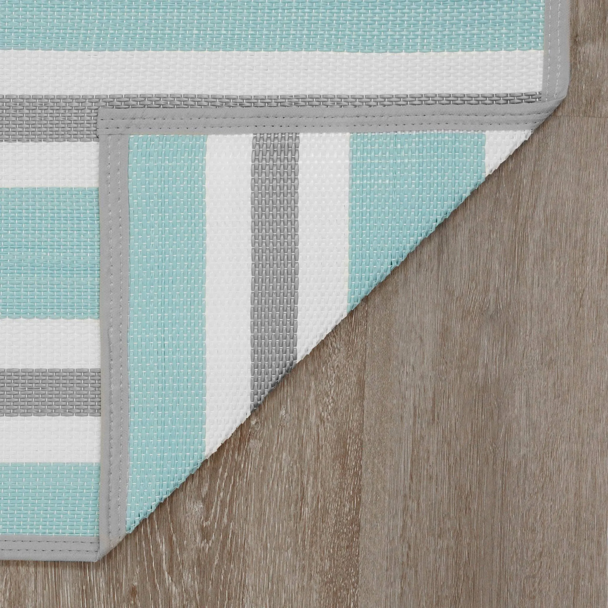 Lalune Beach Stripe Indoor Outdoor Area Rug