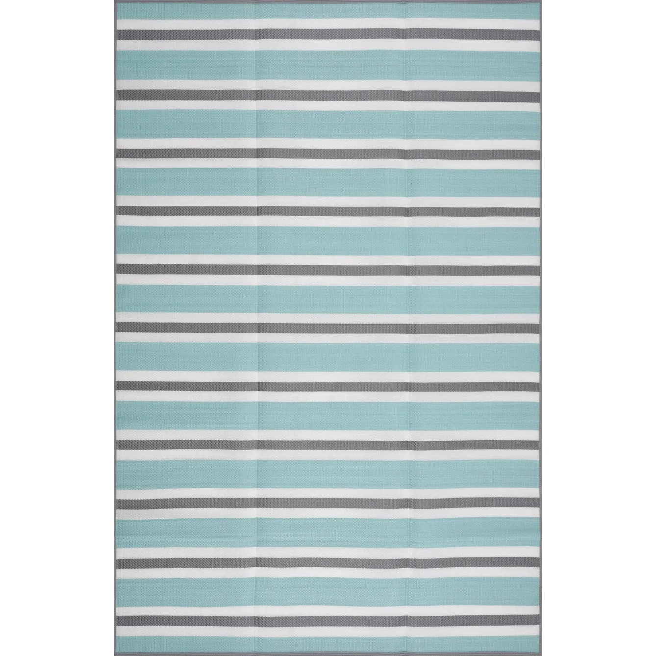 Lalune Beach Stripe Indoor Outdoor Area Rug
