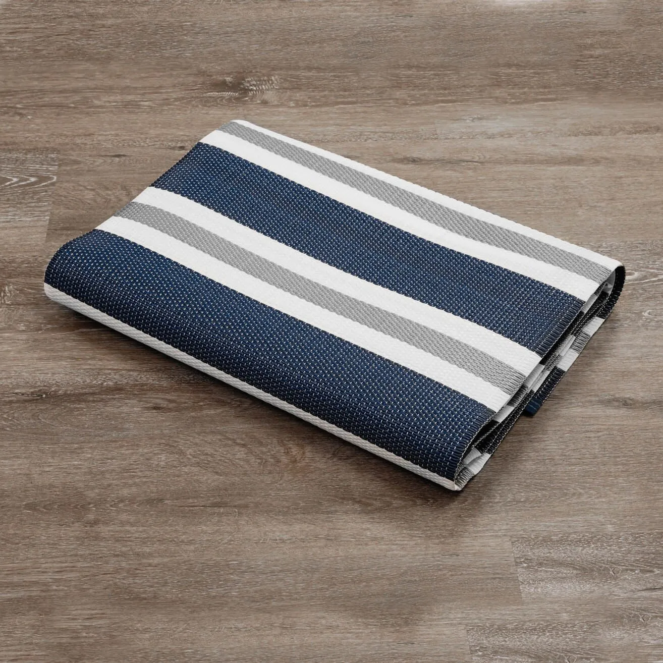 Lalune Beach Stripe Indoor Outdoor Area Rug