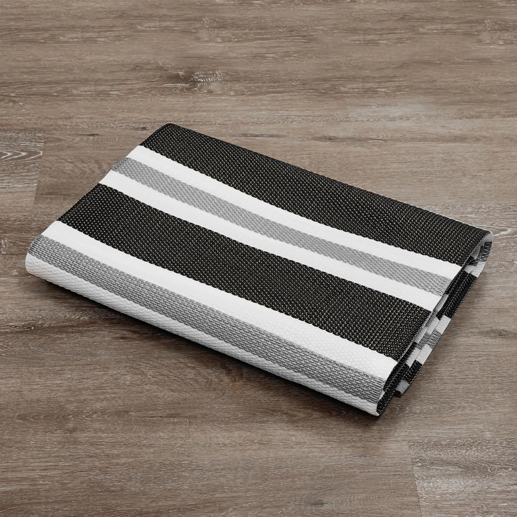 Lalune Beach Stripe Indoor Outdoor Area Rug