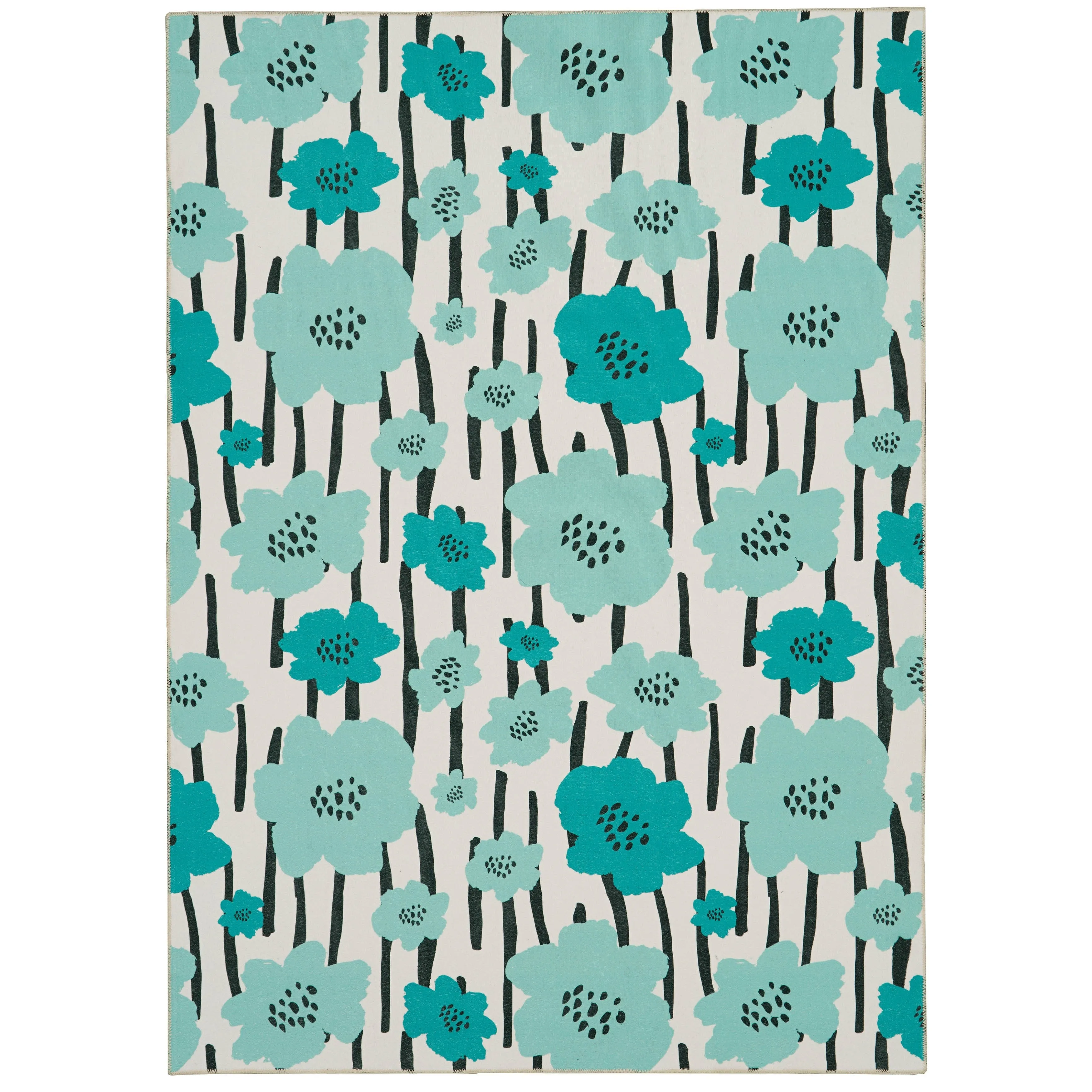 Laurel Machine Washable Floral Area Rug