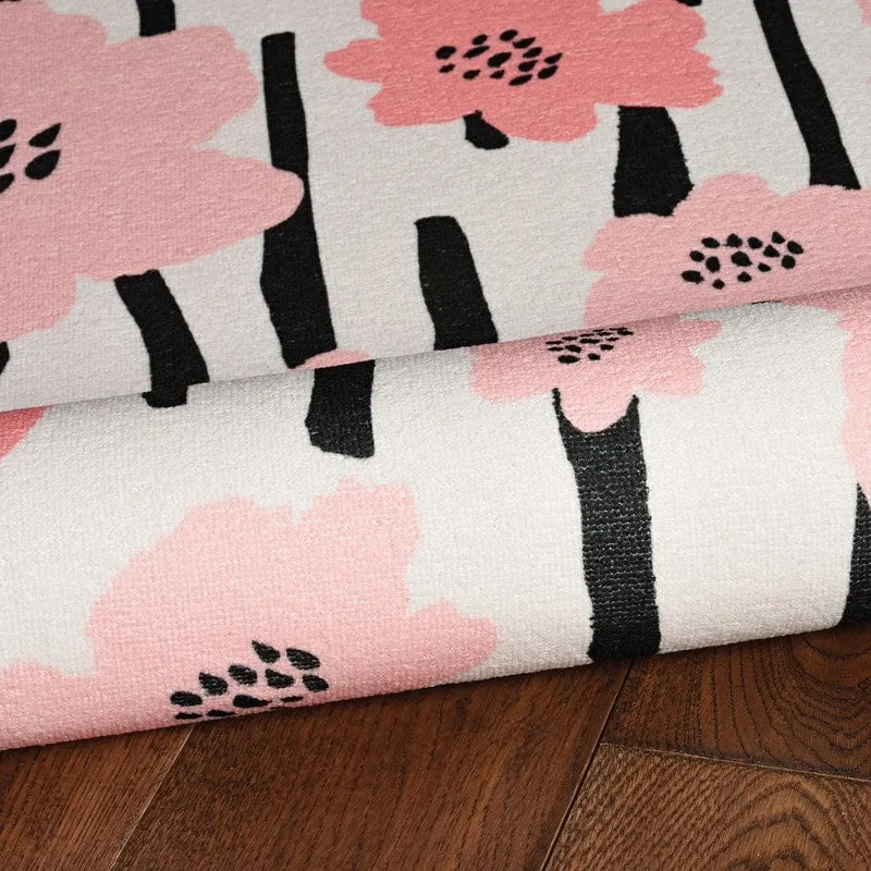 Laurel Machine Washable Floral Area Rug