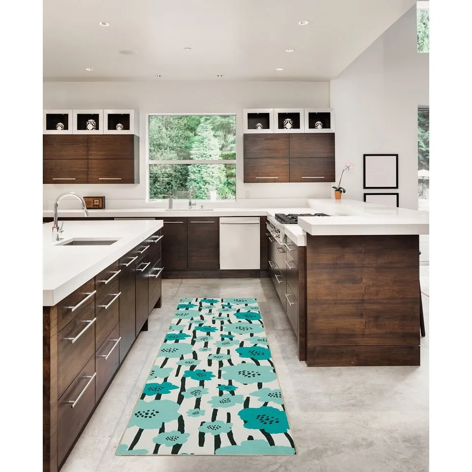 Laurel Machine Washable Floral Area Rug