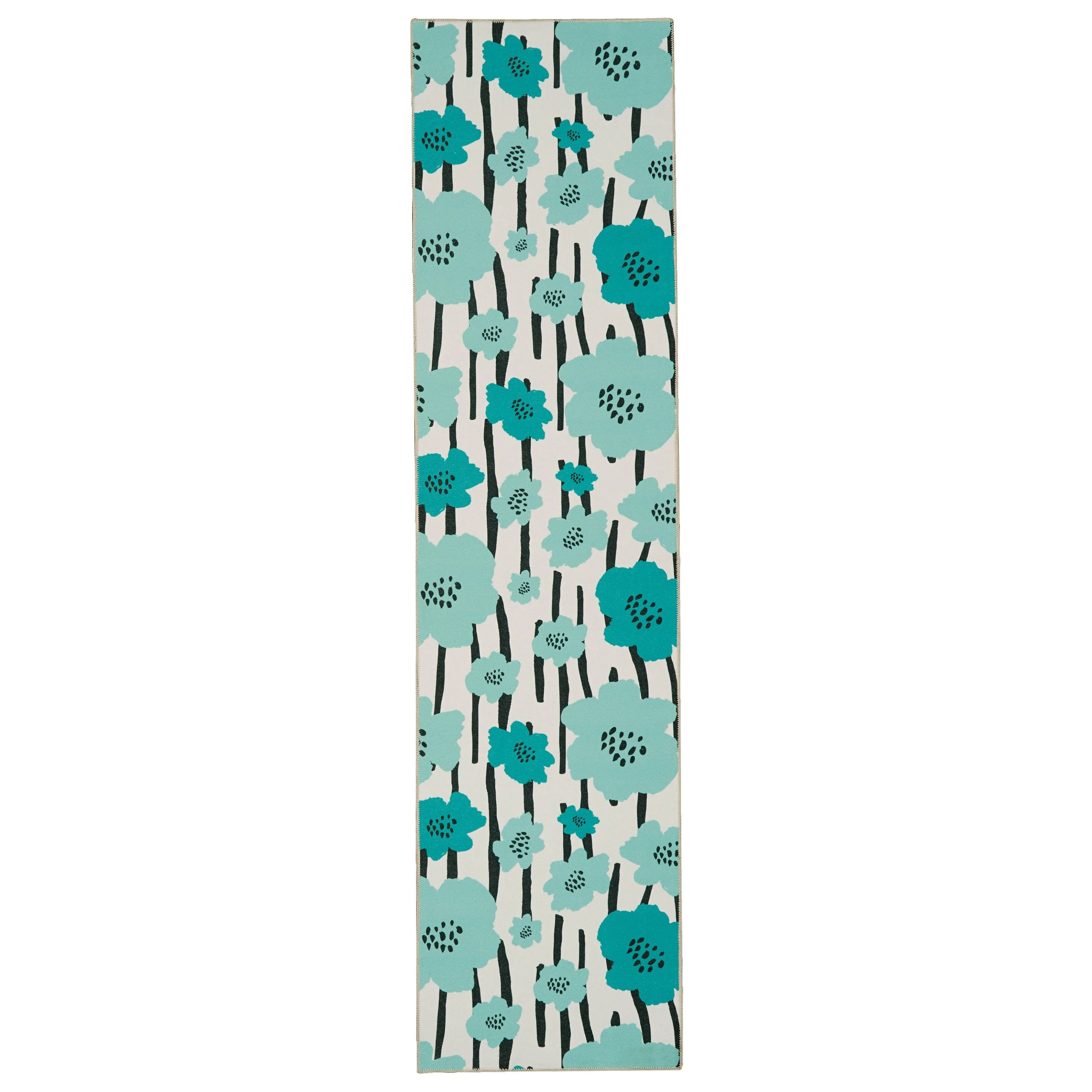 Laurel Machine Washable Floral Area Rug
