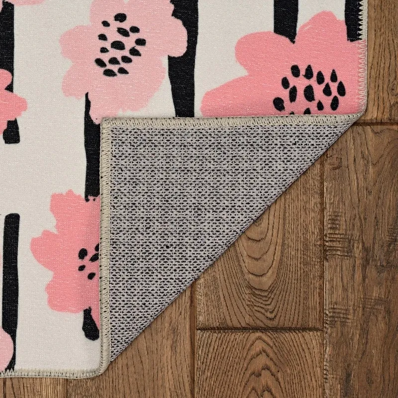 Laurel Machine Washable Floral Area Rug