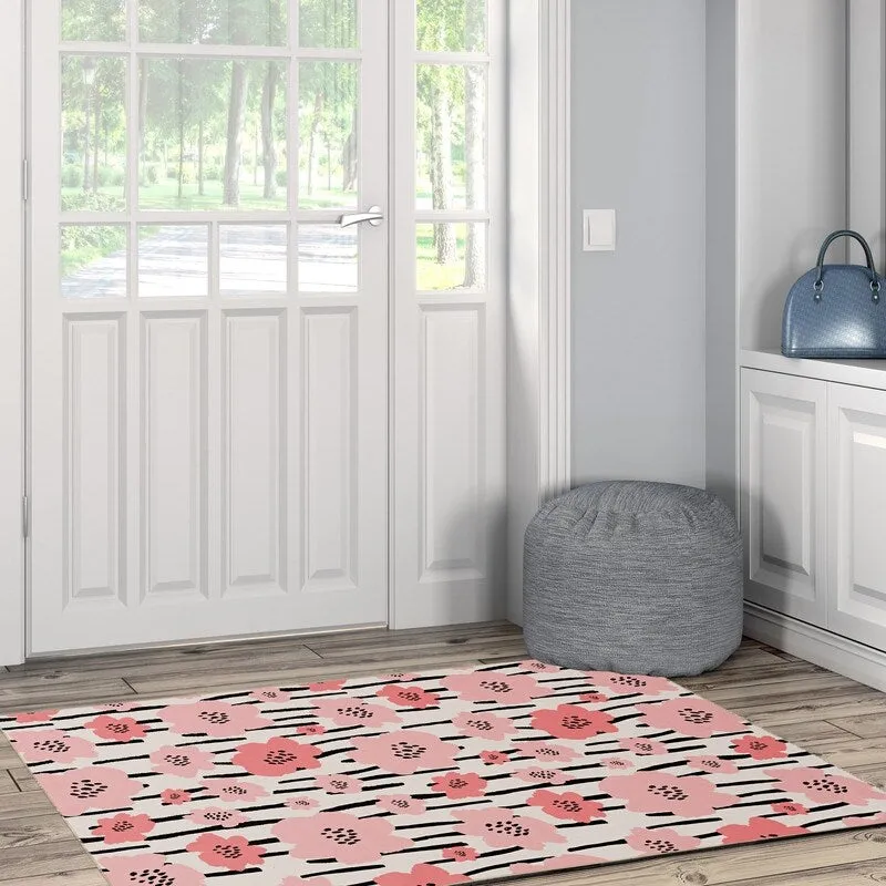 Laurel Machine Washable Floral Area Rug