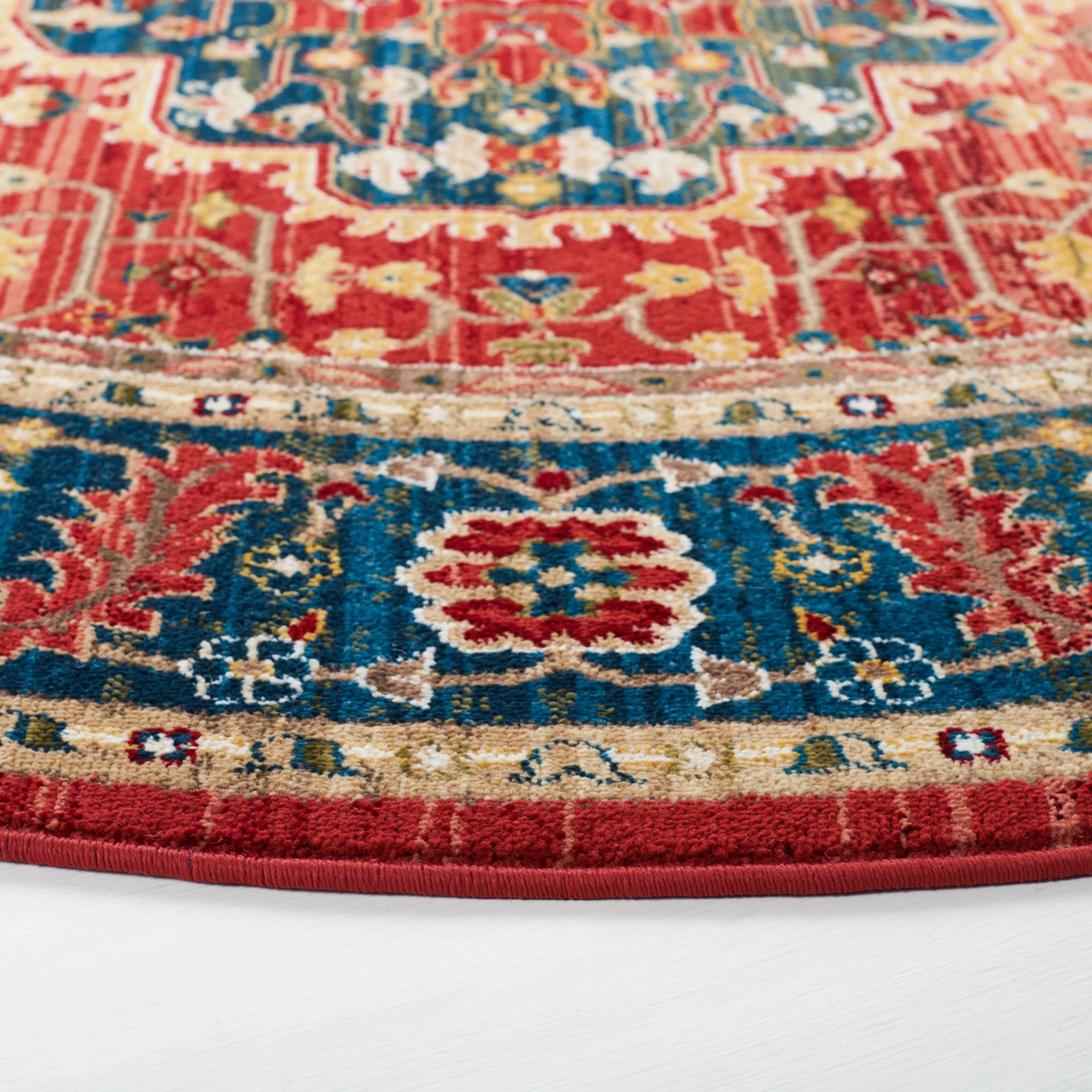 Lauren Ralph Lauren Chloe Traditional Medallion Rug Fringe