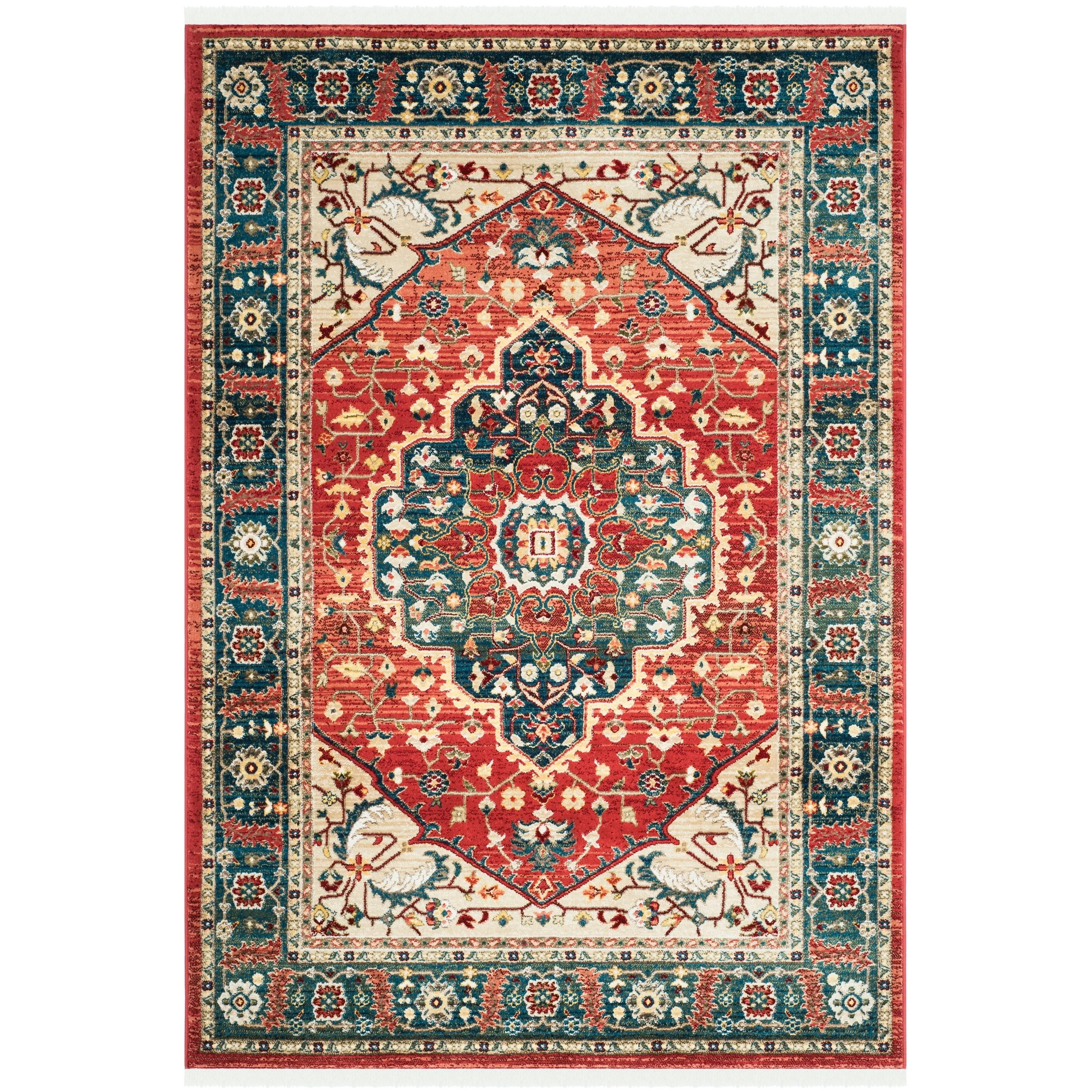 Lauren Ralph Lauren Chloe Traditional Medallion Rug Fringe