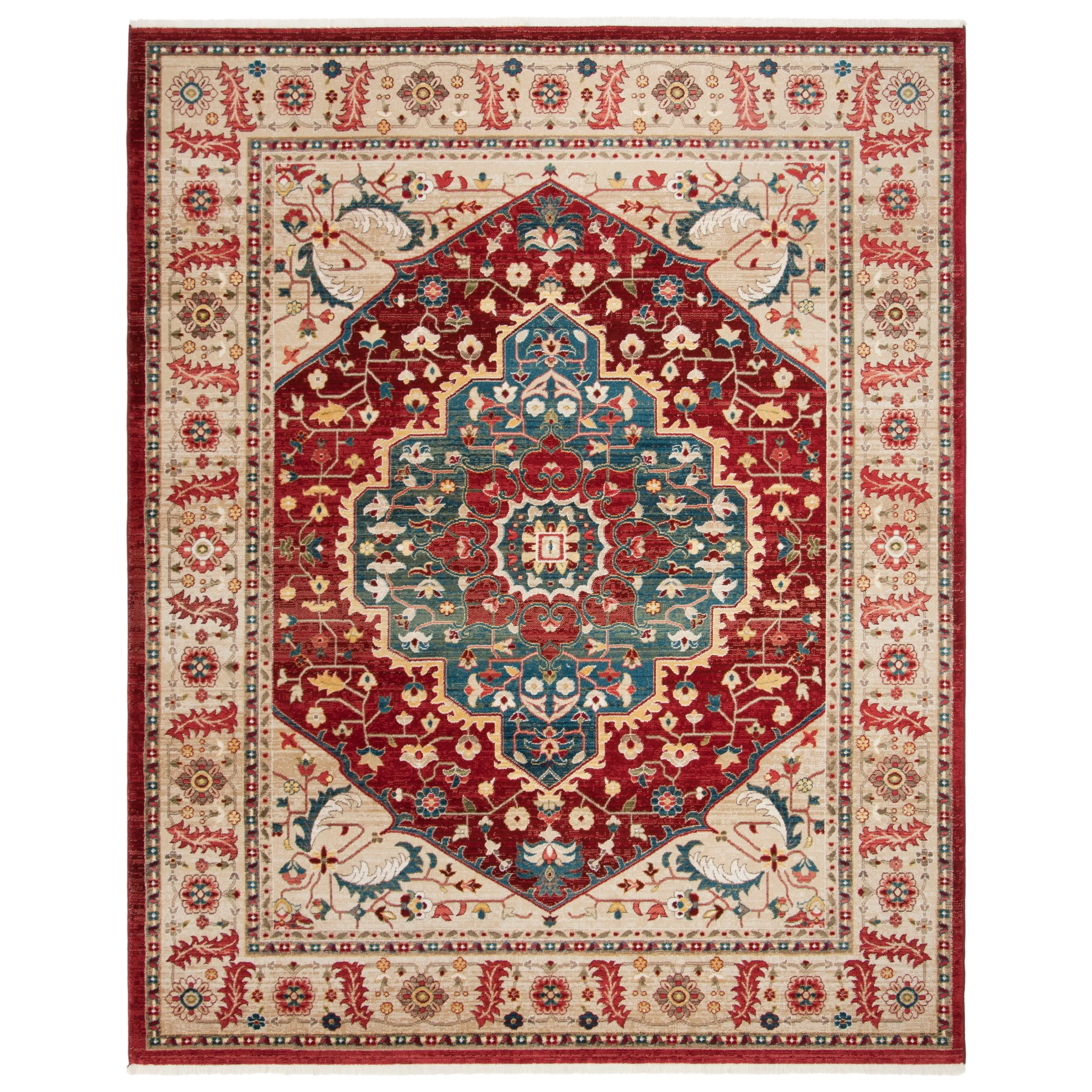 Lauren Ralph Lauren Chloe Traditional Medallion Rug Fringe