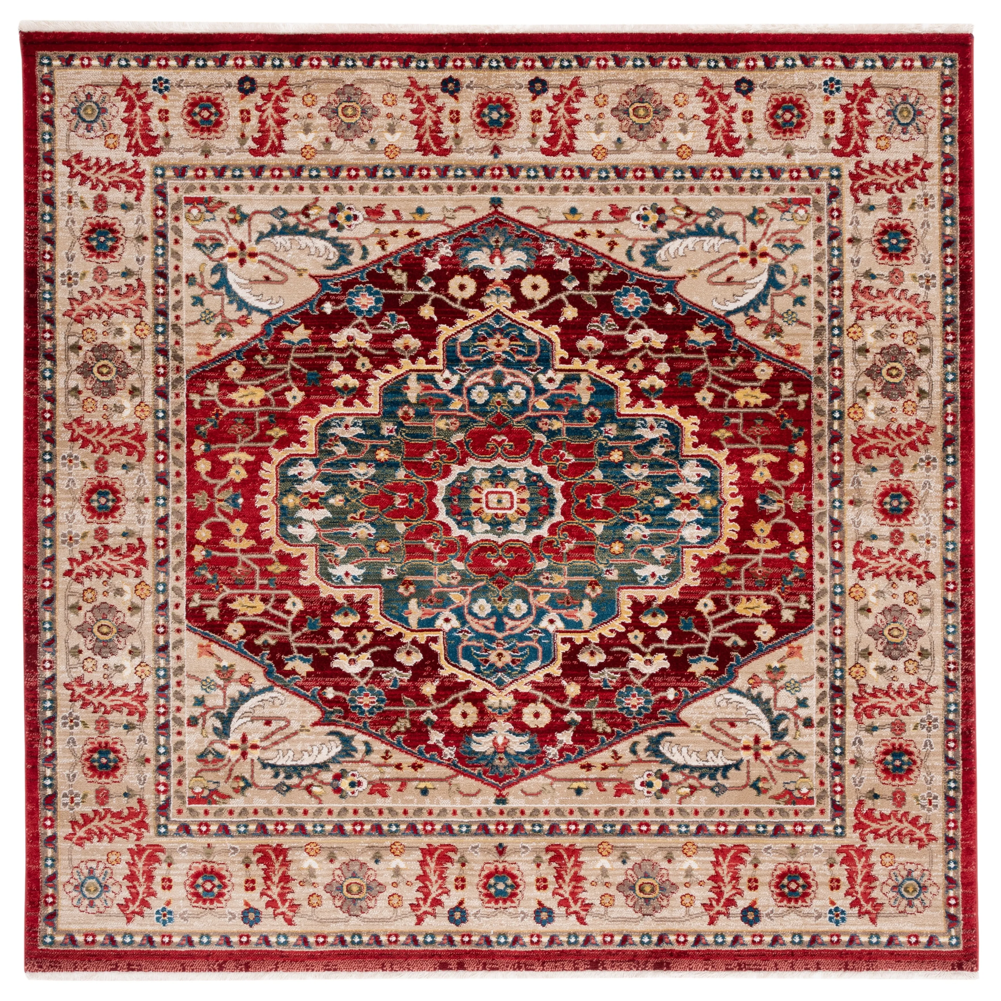 Lauren Ralph Lauren Chloe Traditional Medallion Rug Fringe
