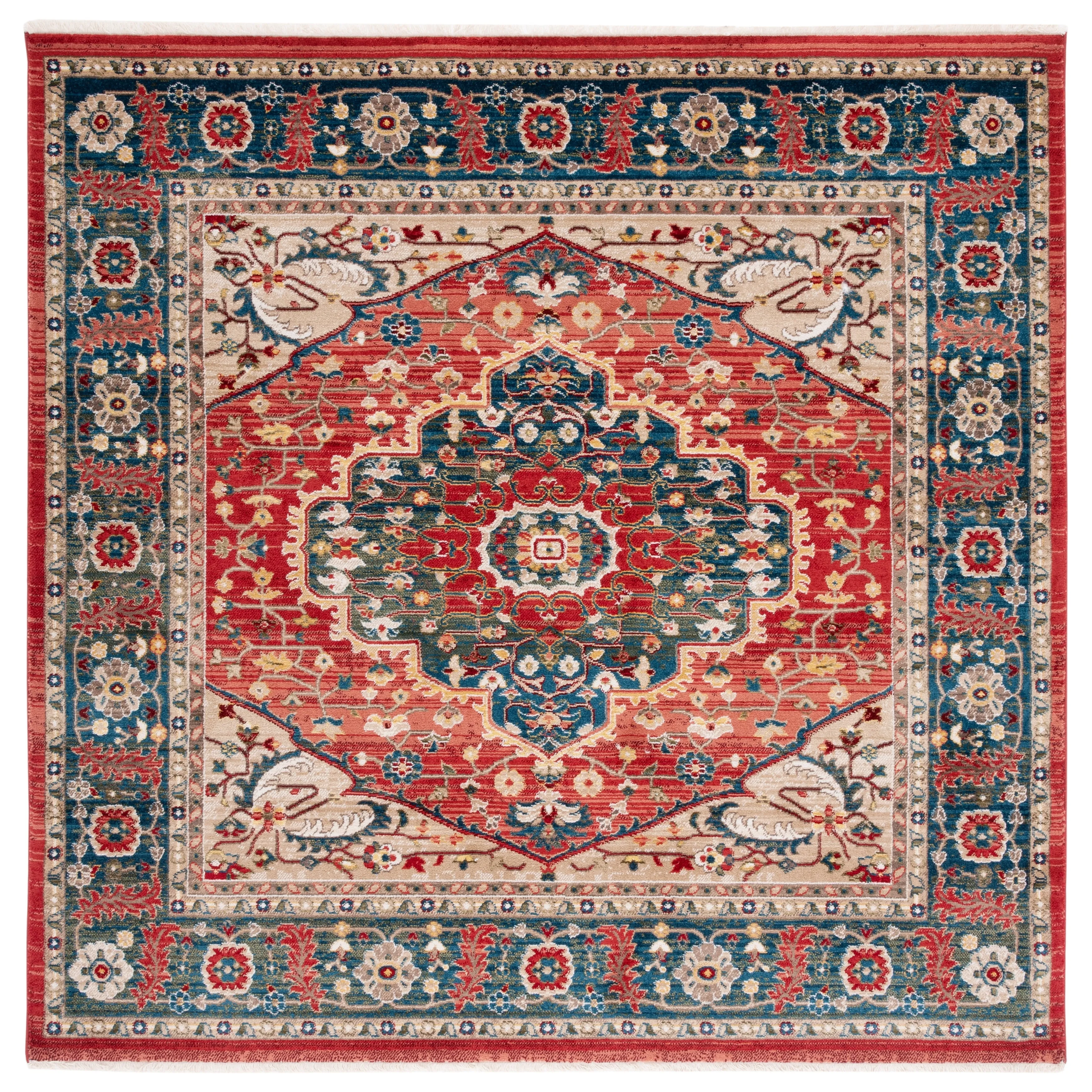 Lauren Ralph Lauren Chloe Traditional Medallion Rug Fringe