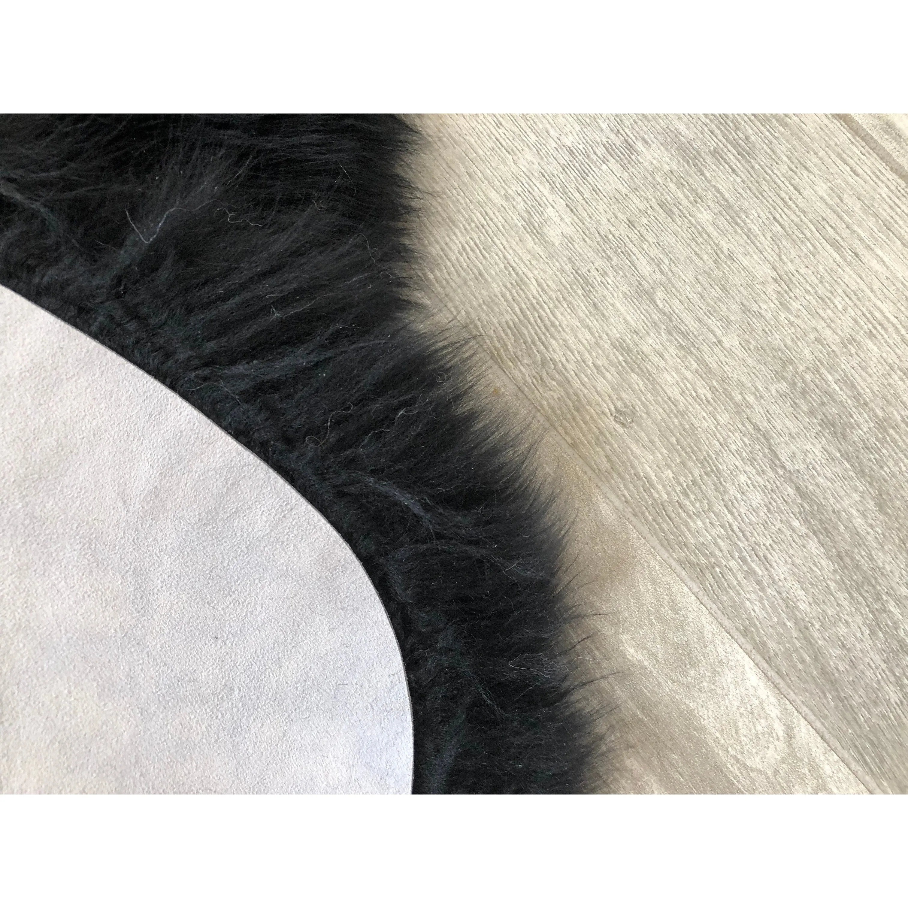 Legacy Home Faux Sheepskin Round Shag Area Rug