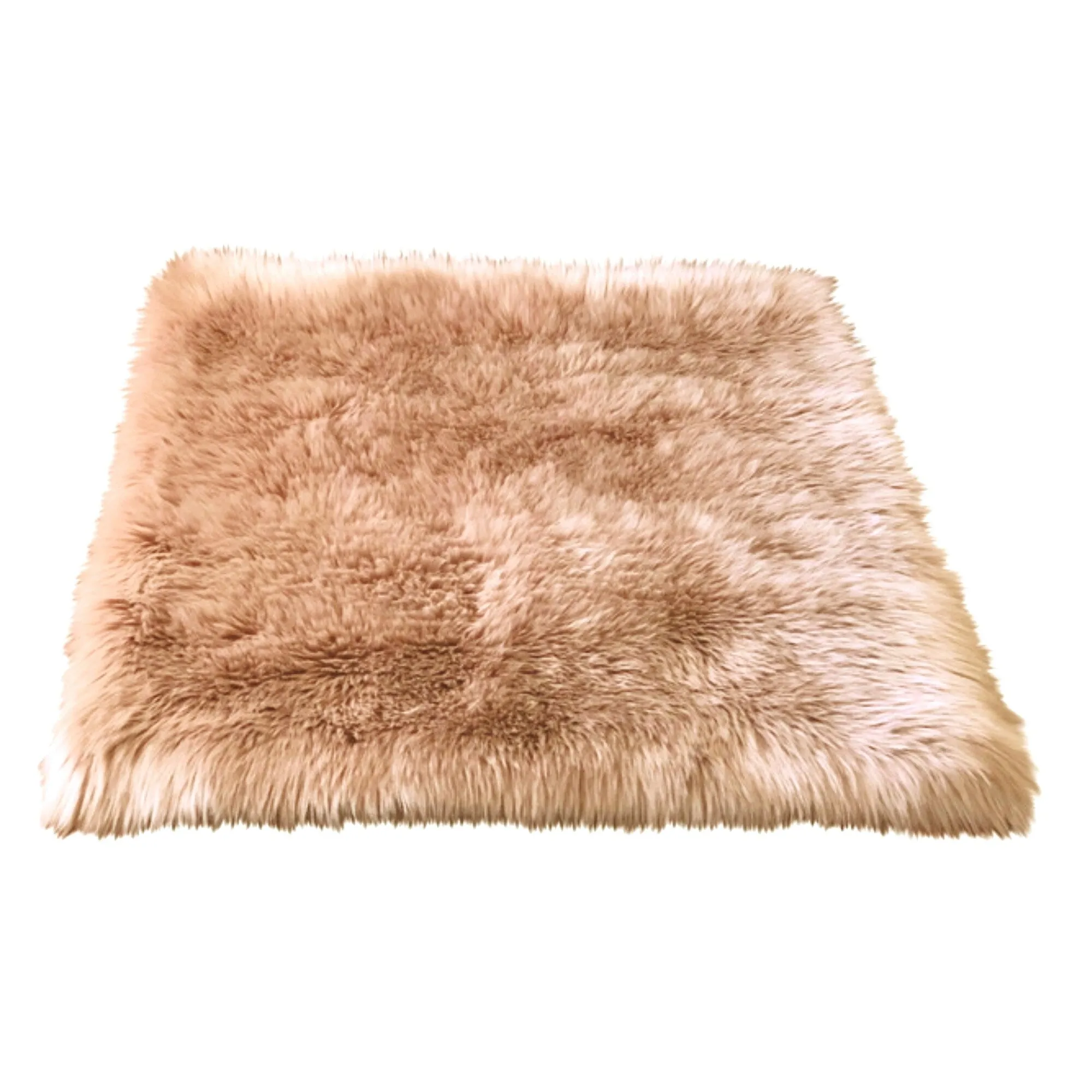Legacy Home Faux Sheepskin Square Shag Area Rug