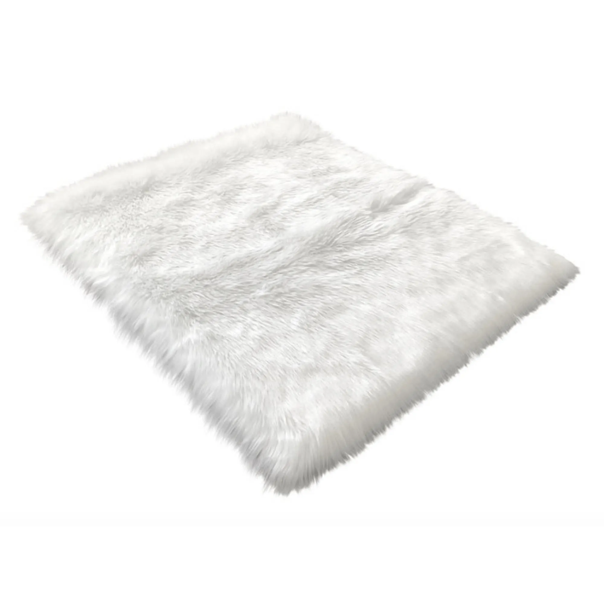 Legacy Home Faux Sheepskin Square Shag Area Rug