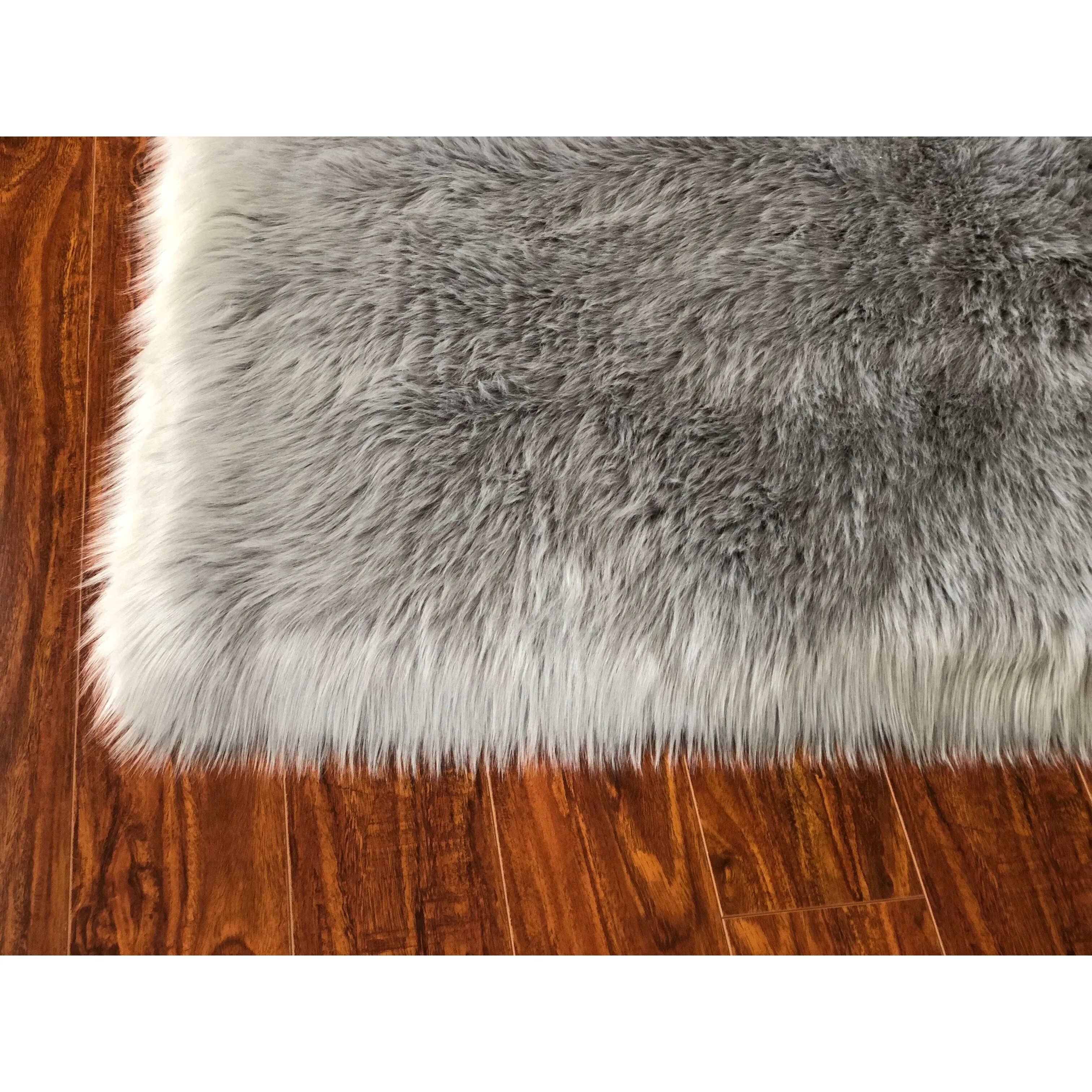 Legacy Home Faux Sheepskin Square Shag Area Rug