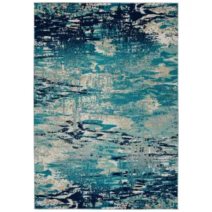 Legata Collection Blue Machine-Made Indoor/OutdoorArea Rug