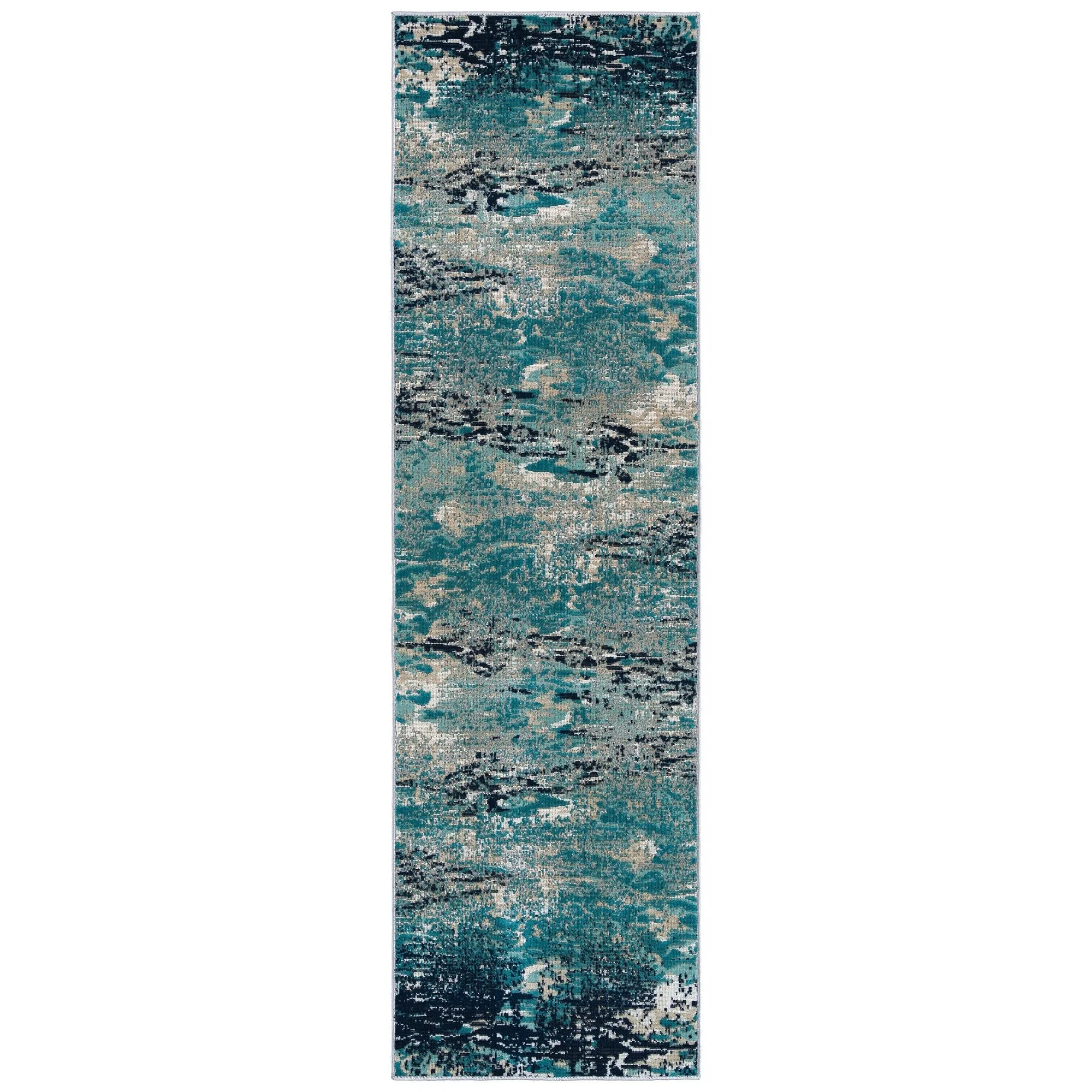 Legata Collection Blue Machine-Made Indoor/OutdoorArea Rug