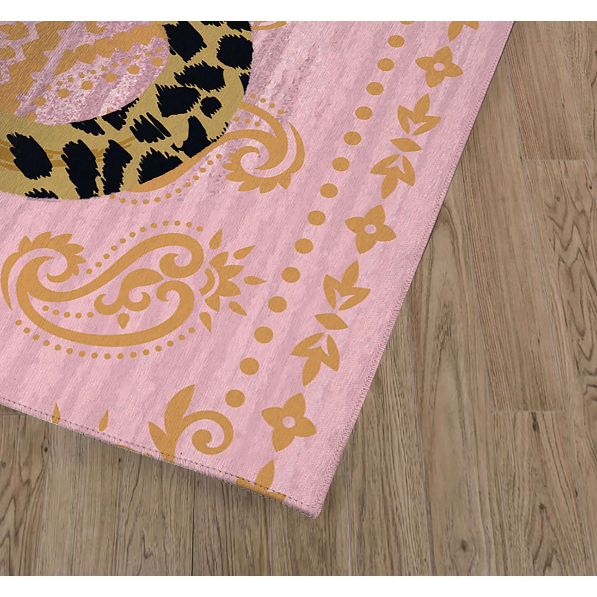 LEOPARD PINK Area Rug By Kavka Designs