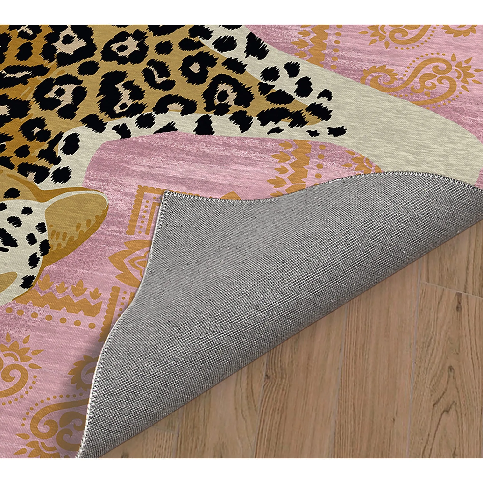LEOPARD PINK Area Rug By Kavka Designs