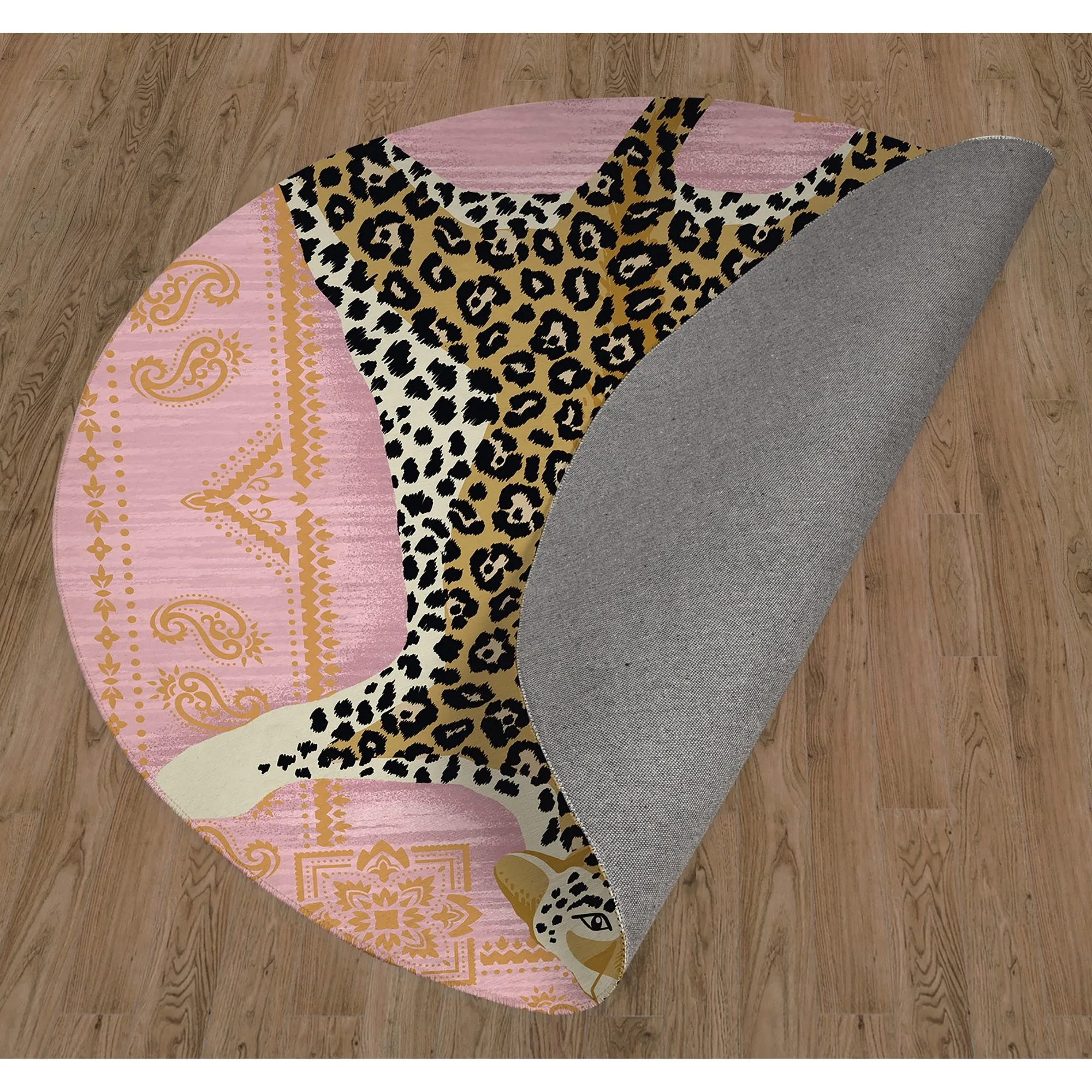 LEOPARD PINK Area Rug By Kavka Designs