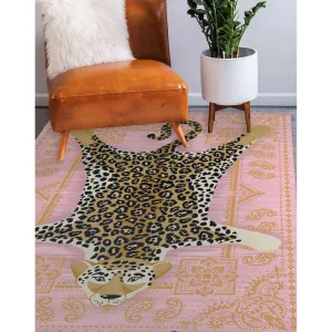 LEOPARD PINK Area Rug By Kavka Designs