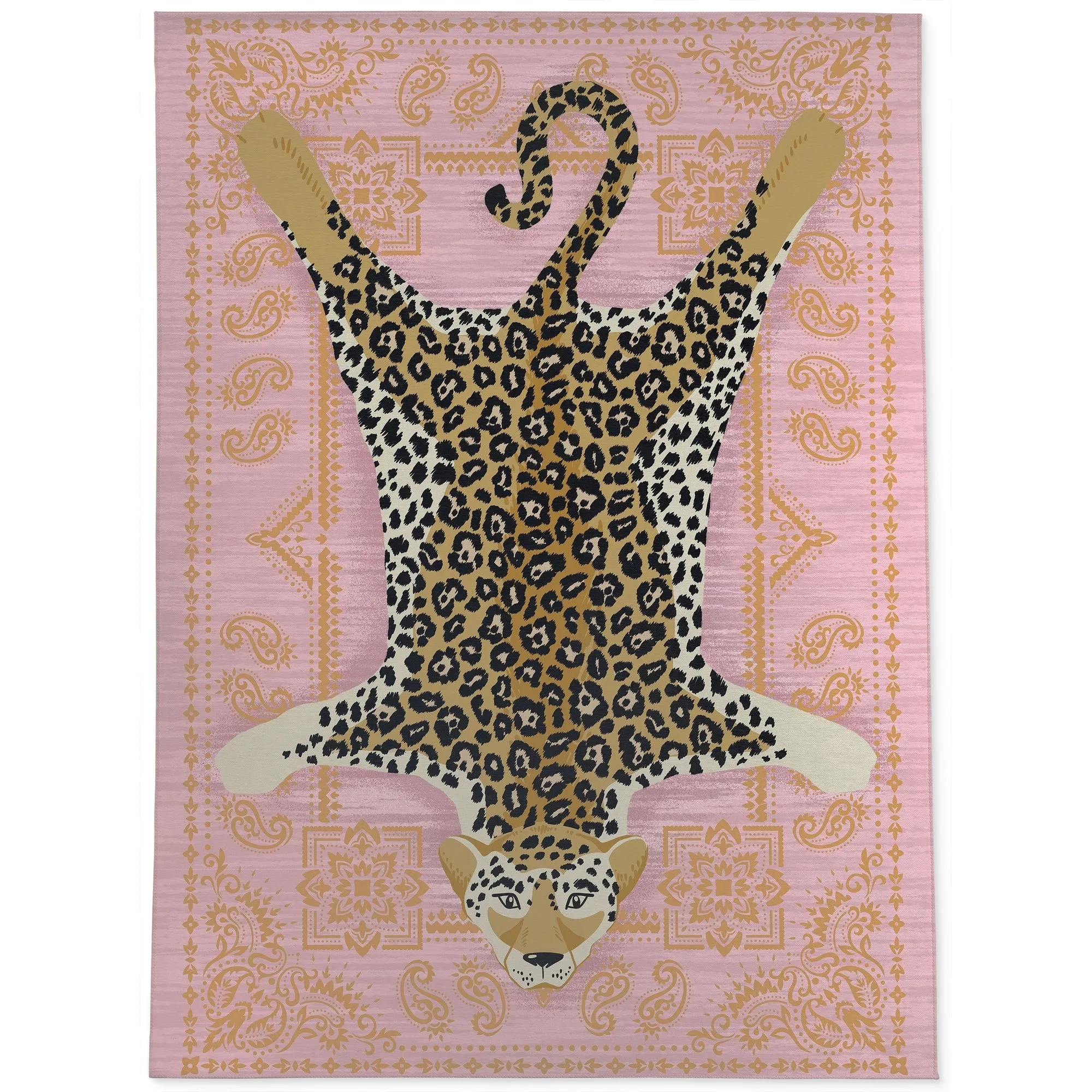 LEOPARD PINK Area Rug By Kavka Designs