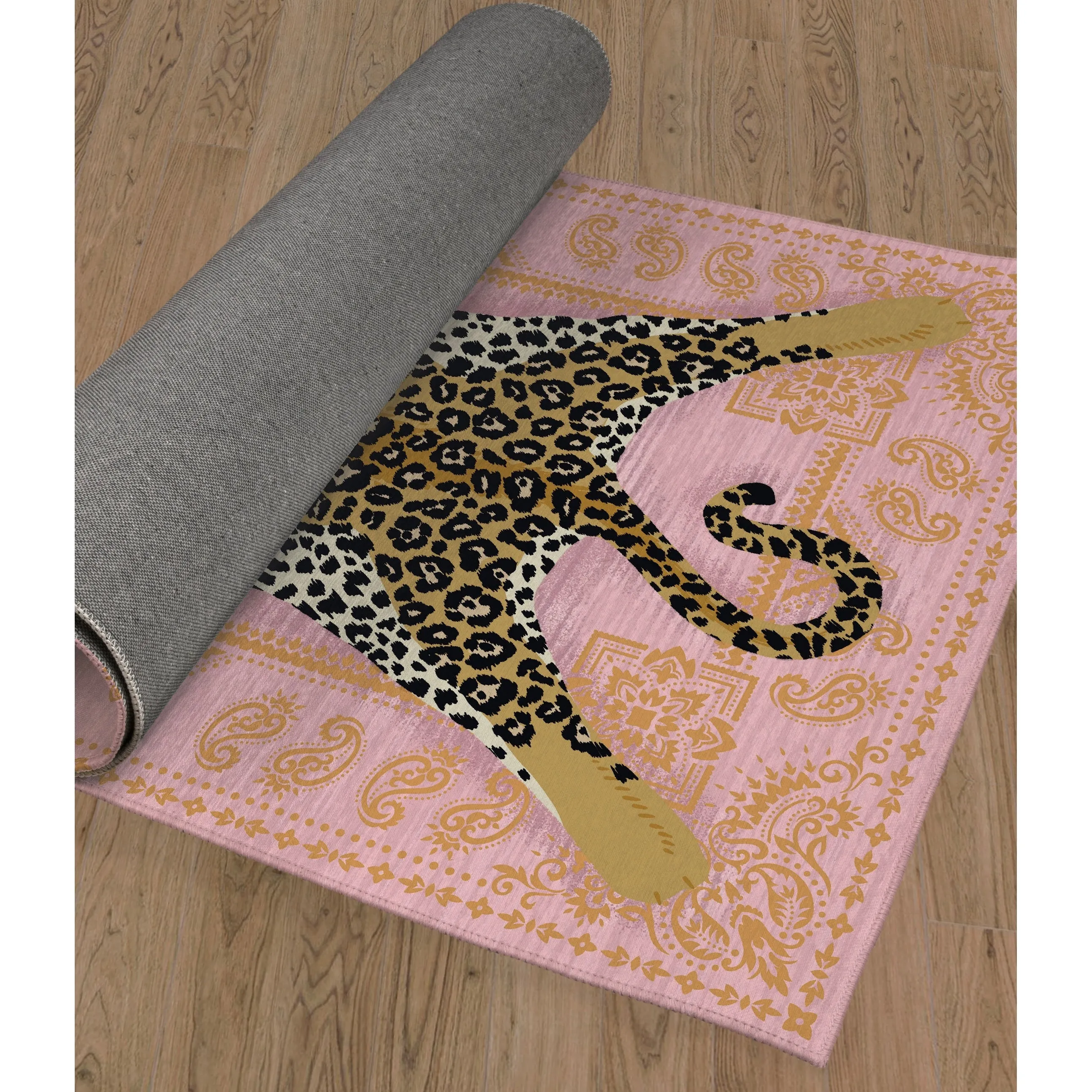LEOPARD PINK Area Rug By Kavka Designs