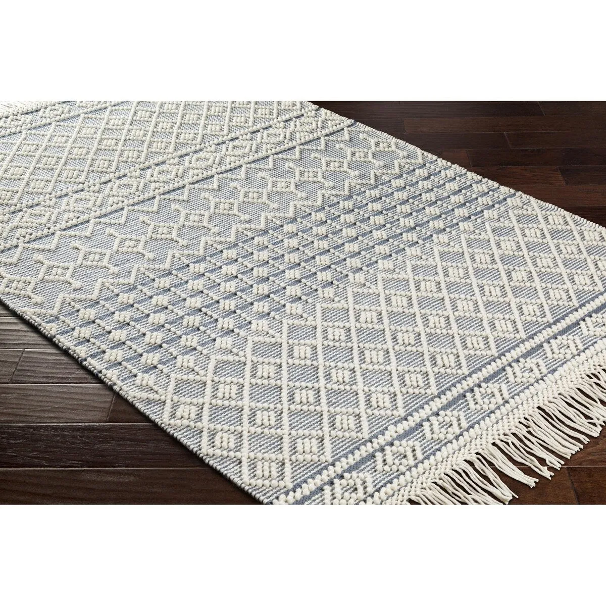 Les Handmade Modern Farmhouse Wool Area Rug