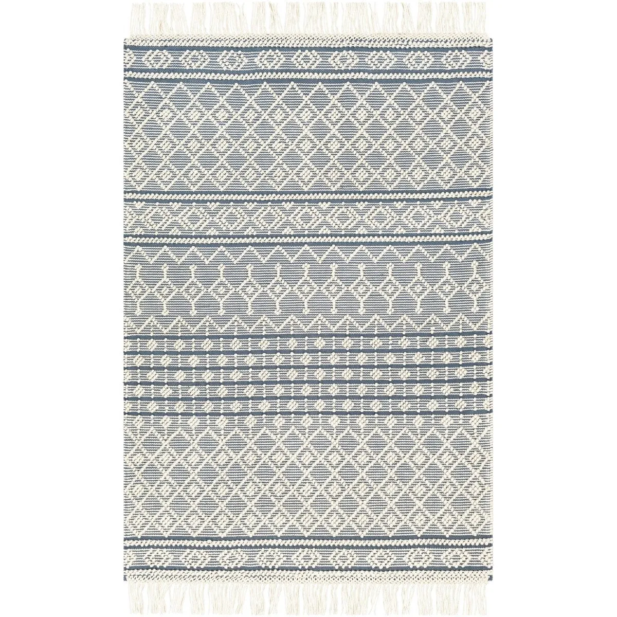 Les Handmade Modern Farmhouse Wool Area Rug