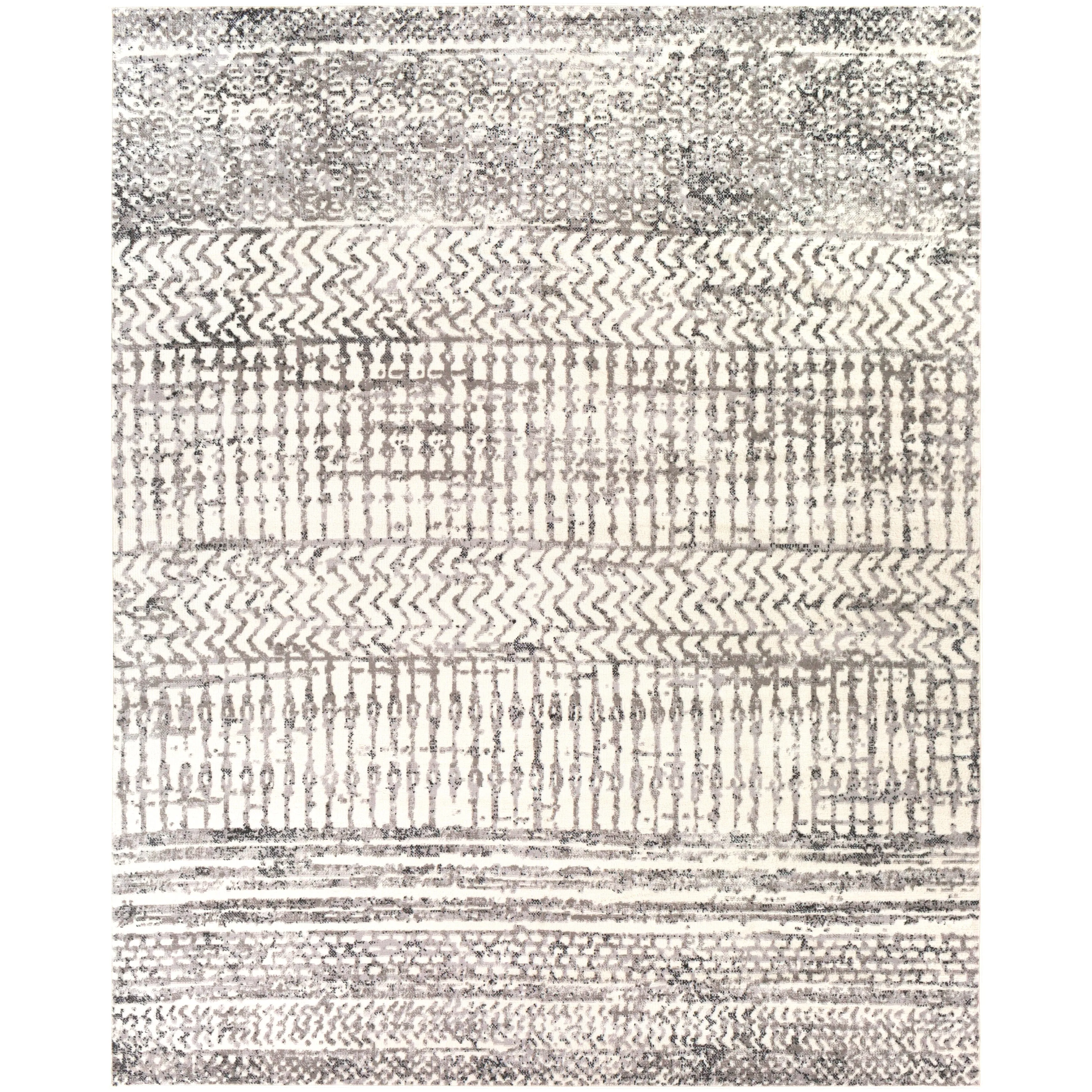 Levin Distressed Moroccan Stripe Area Rug