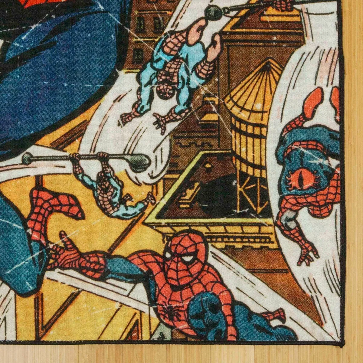 Licensed Disney Marvel Spider-Man Classic Comic Book Youth Area Rug - 4' 6 x 6' 6