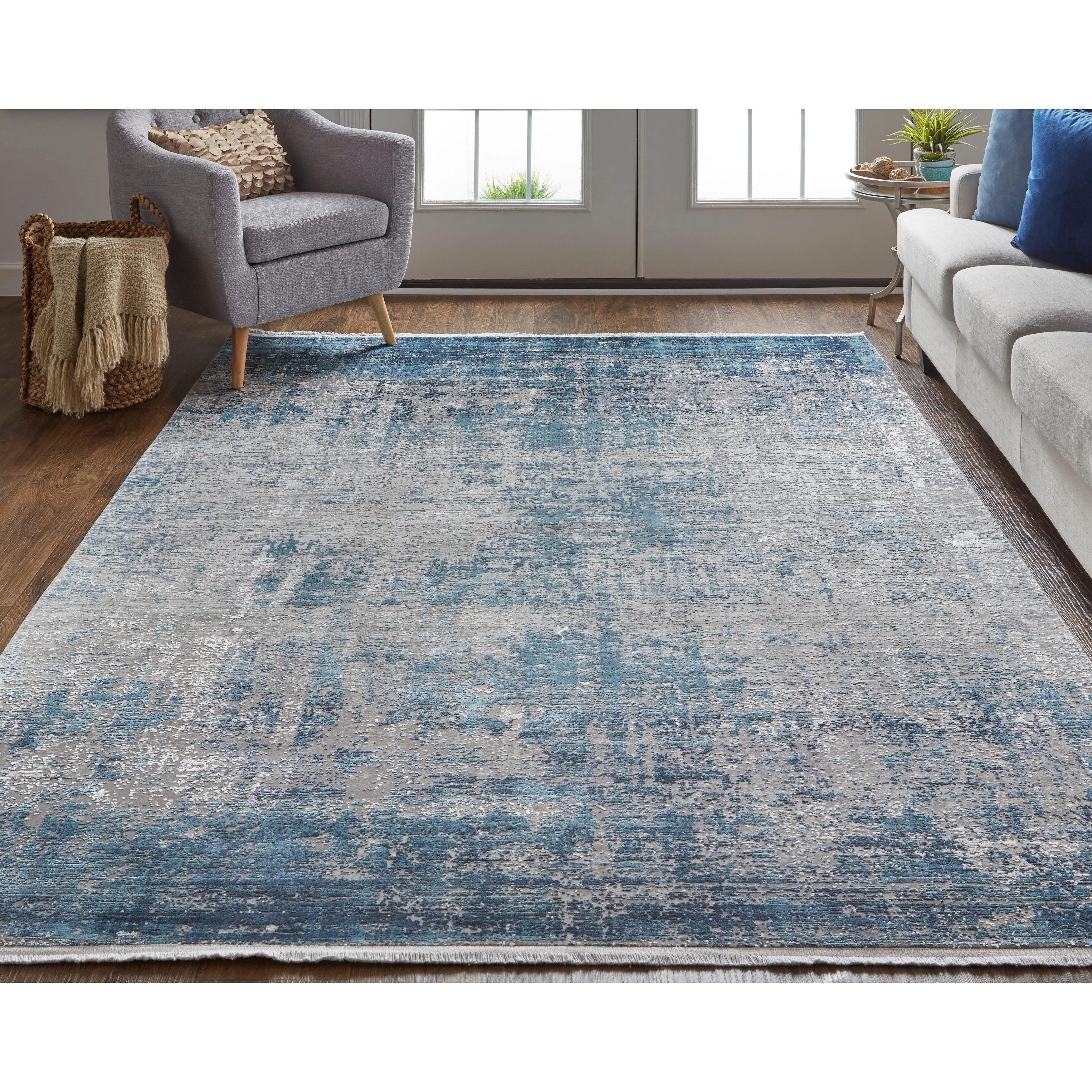 Lindstra Gradient Watercolor Area Rug