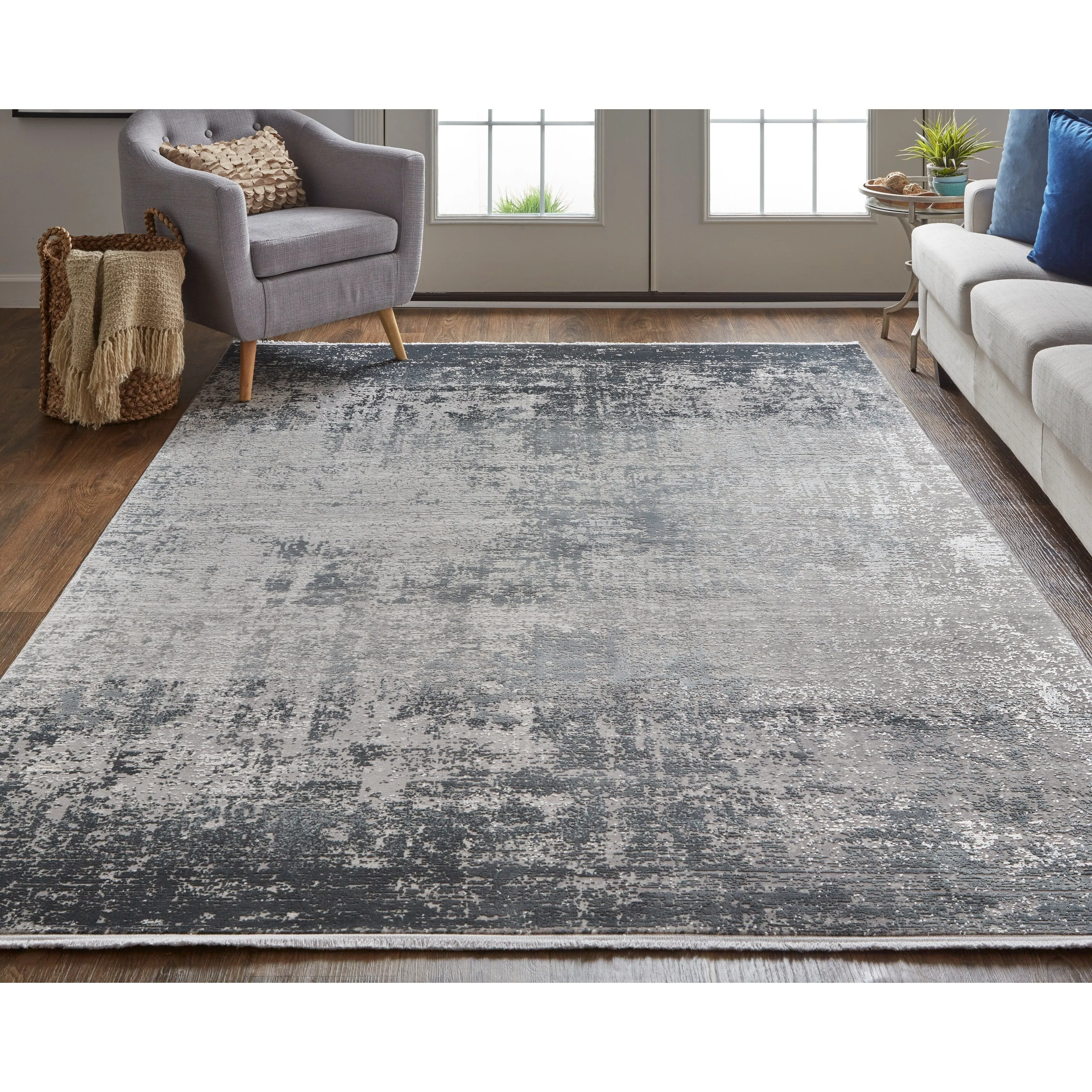 Lindstra Gradient Watercolor Area Rug
