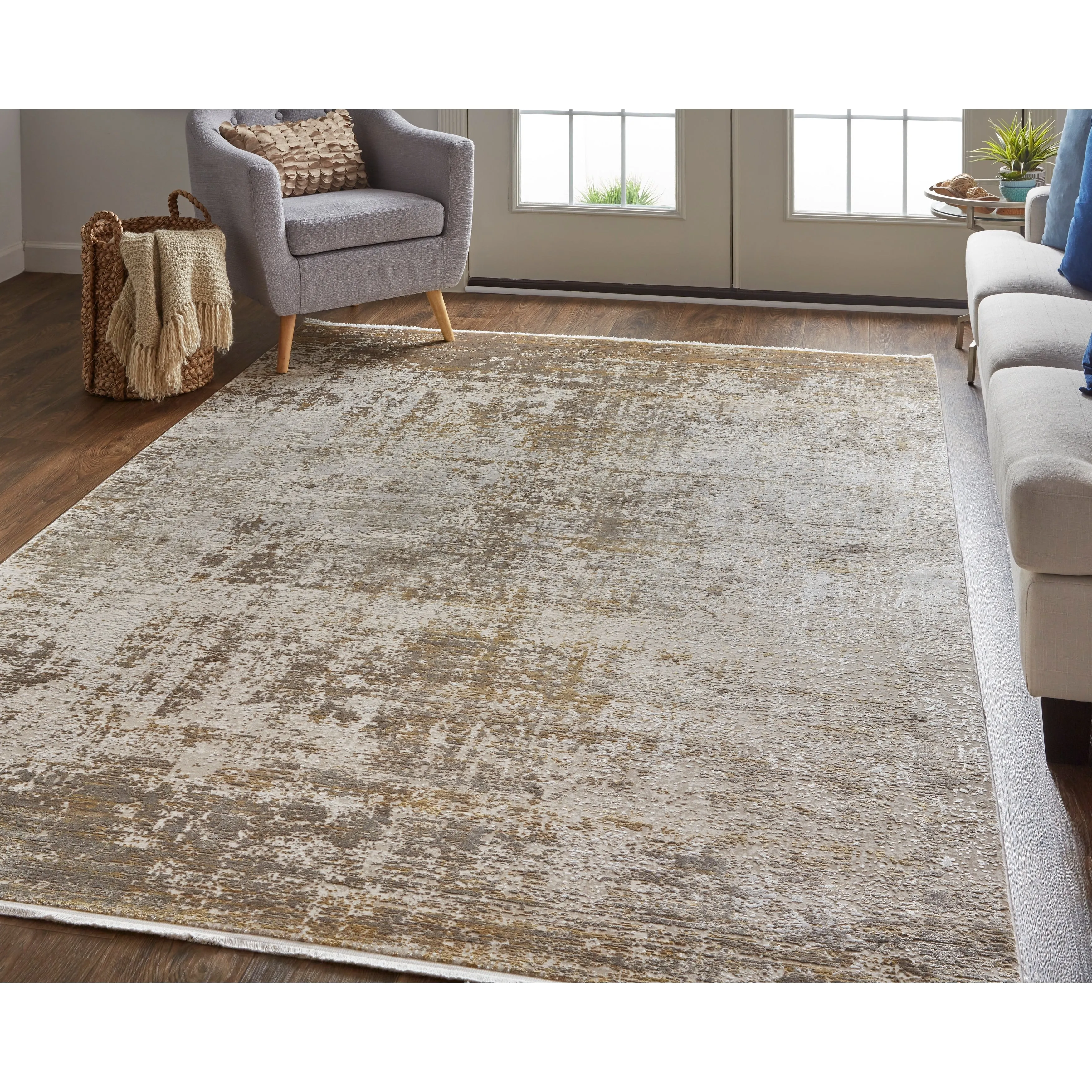 Lindstra Gradient Watercolor Area Rug