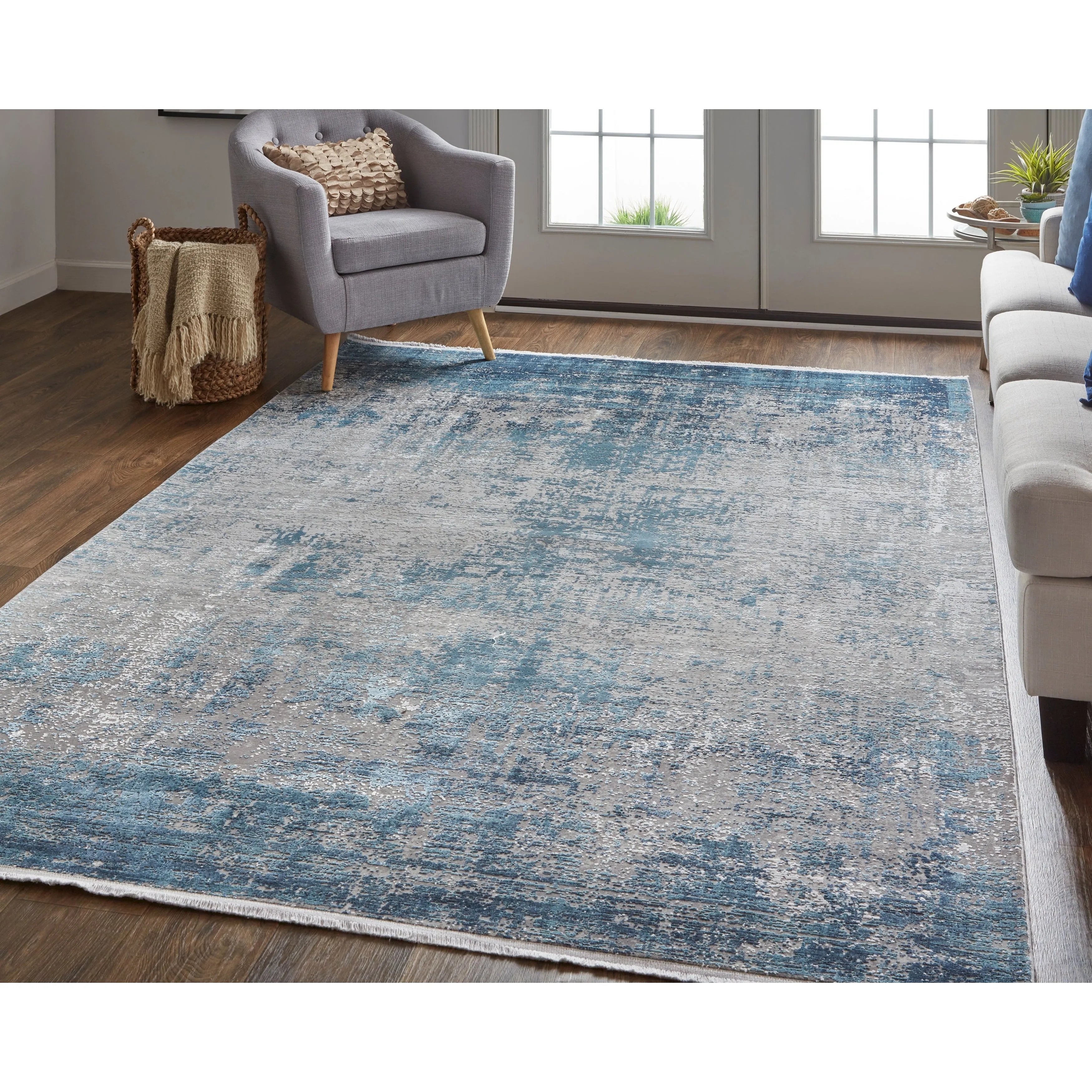 Lindstra Gradient Watercolor Area Rug