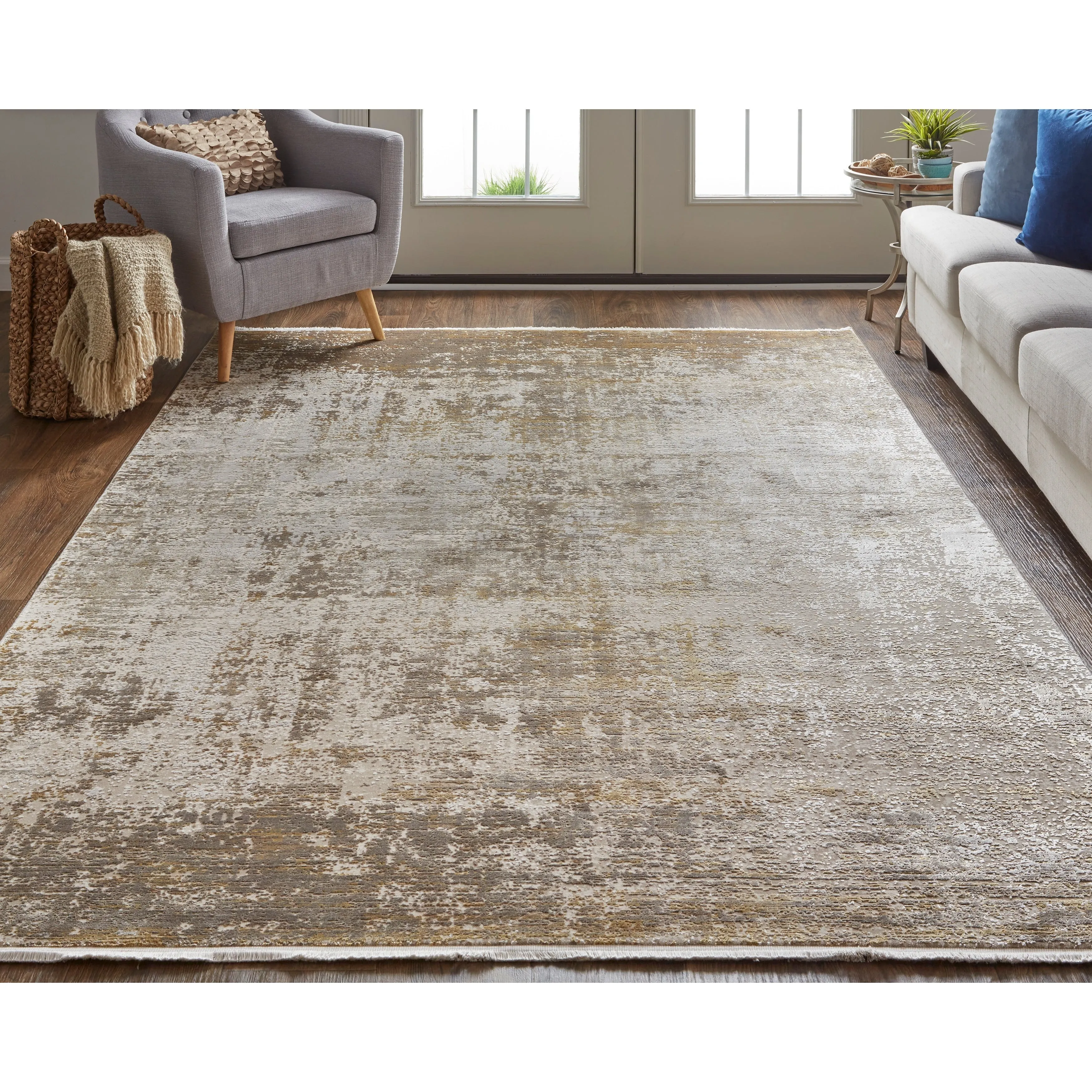 Lindstra Gradient Watercolor Area Rug