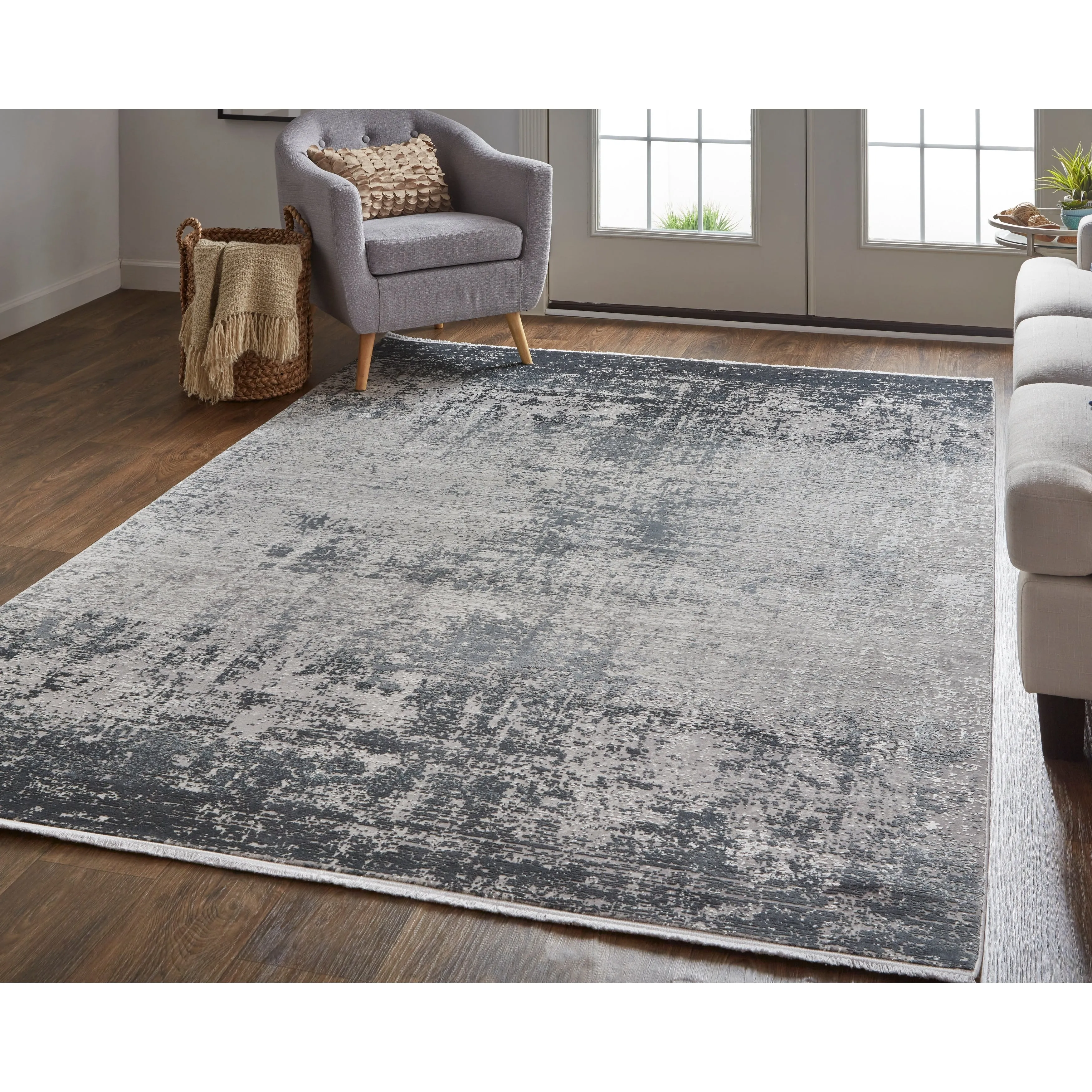 Lindstra Gradient Watercolor Area Rug