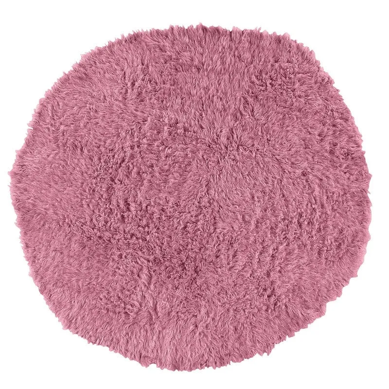 Linon Flokati Wool Thick Area Rug